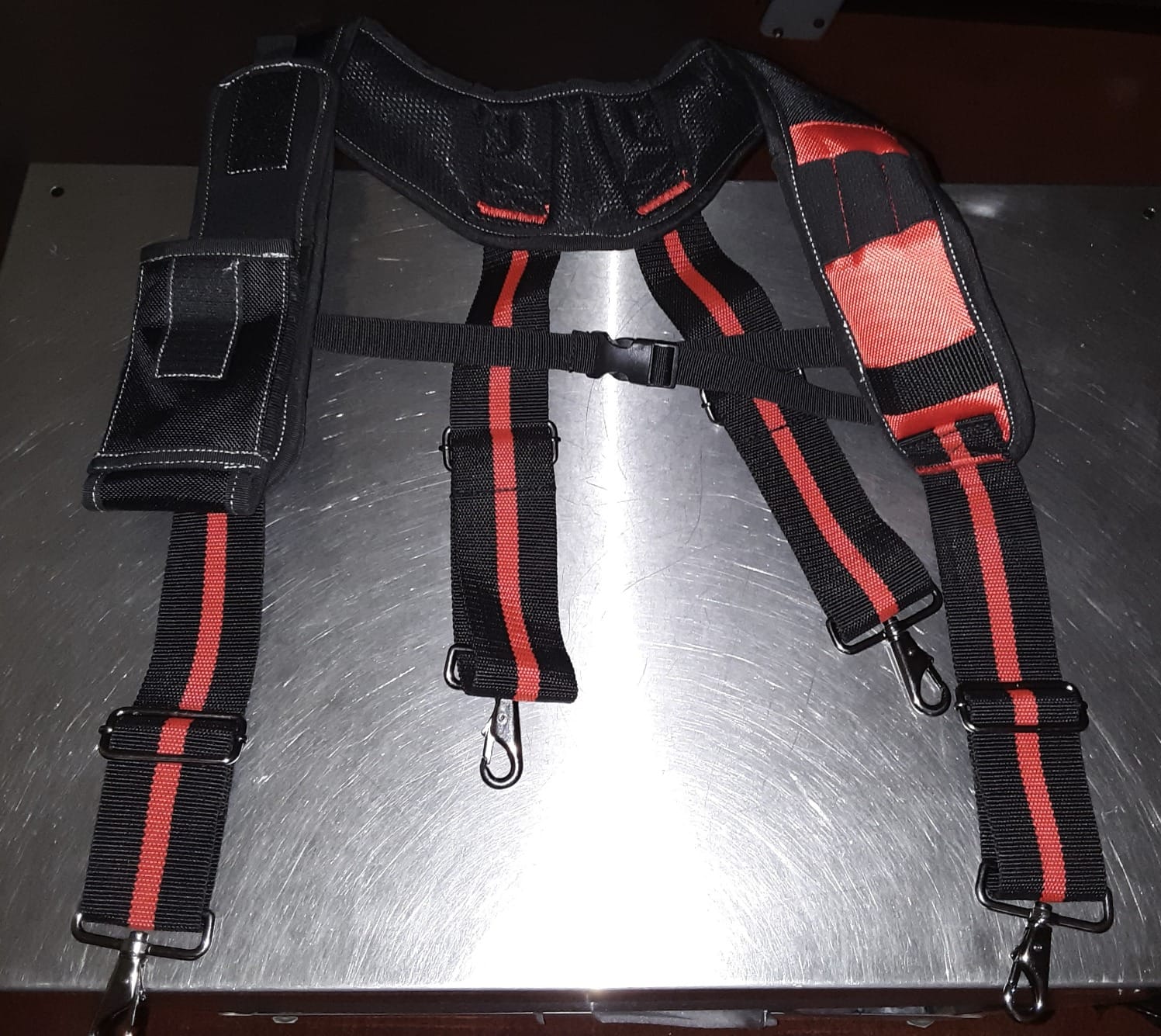 MELOTOUGH 28-Pocket Pro Framer's rig Combo Apron Tool Belt and Heavy Duty Padded Suspenders with Magnetic Desinger for Technician/Carpenter/and Electrician's Tools (Khaki) customer photo 2