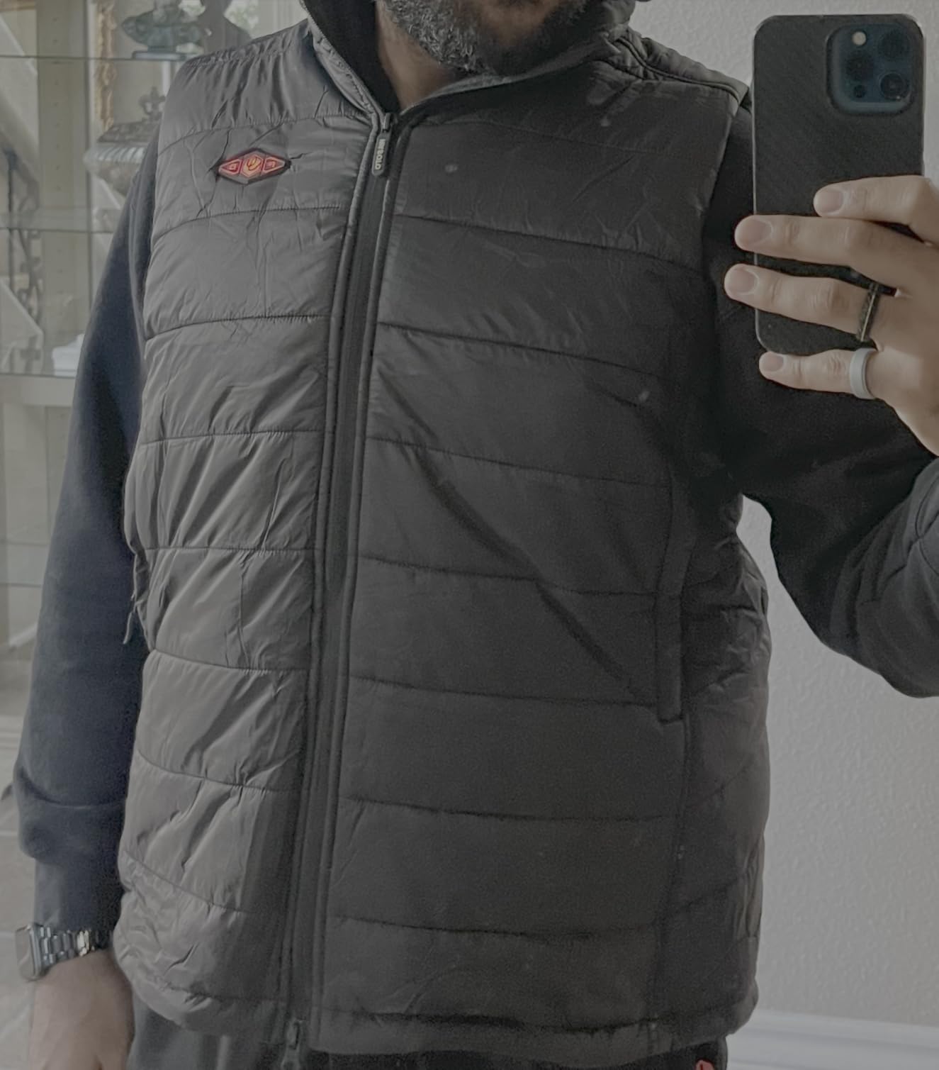 WASOTO Heated Vest for Men with 16000mAh Battery Pack Charger Lightweight for Cycling Glof Hunting customer photo 2