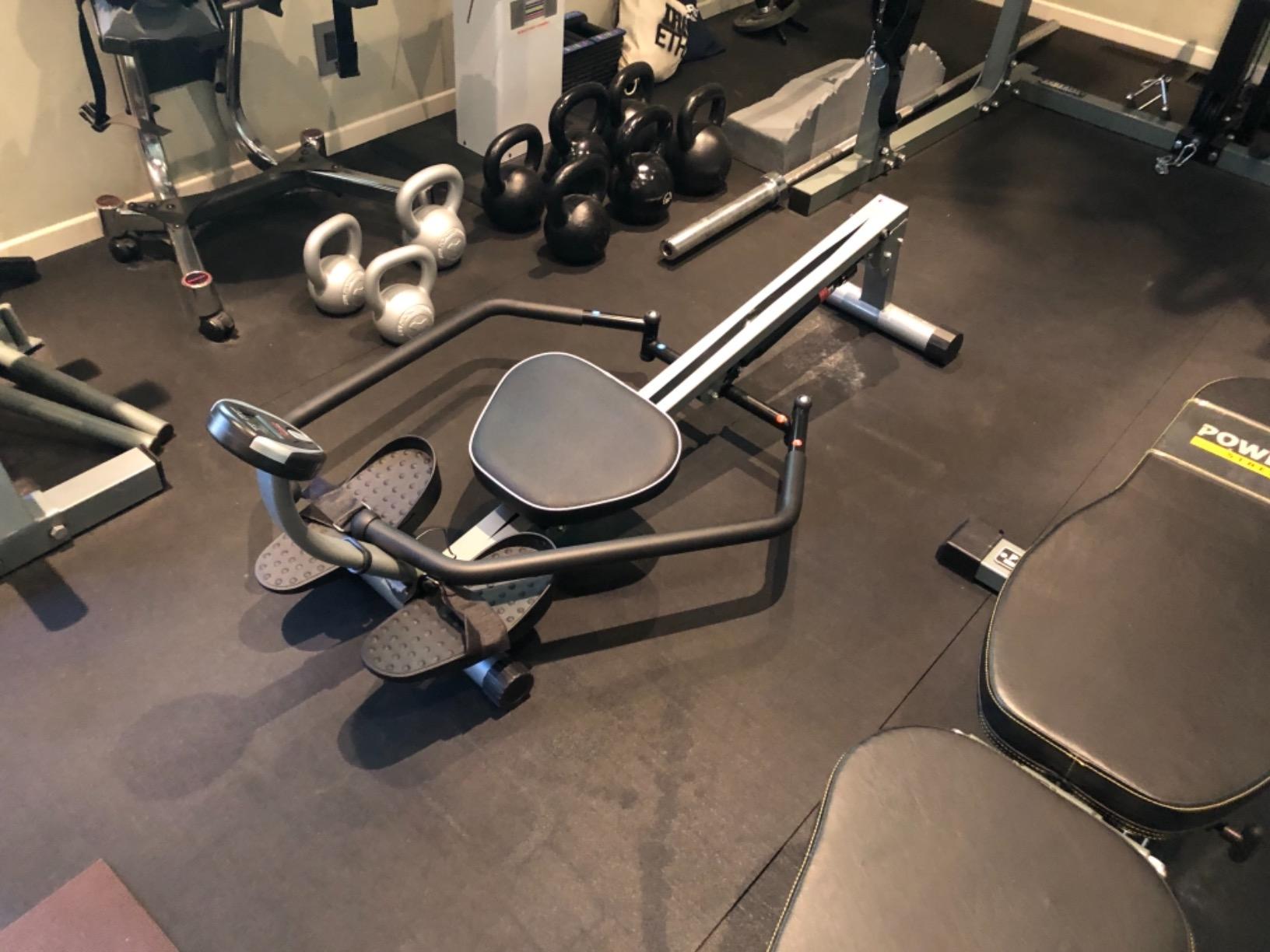 Sunny Health & Fitness Smart 360° Dual-Function Magnetic Rowing Machine, Full-Motion Workout with 51-Inch Extended Rail, Total-Body Training for Home, Free SunnyFit APP Connection customer photo 1