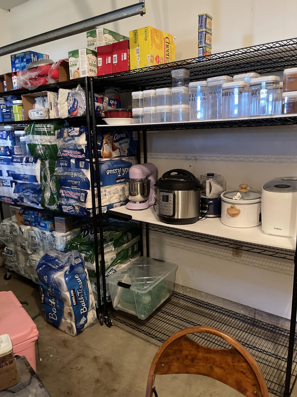 REIBII 4-Tier Heavy Duty Shelving with Wheels, 2480LBS Storage Shelf Rack customer photo 1