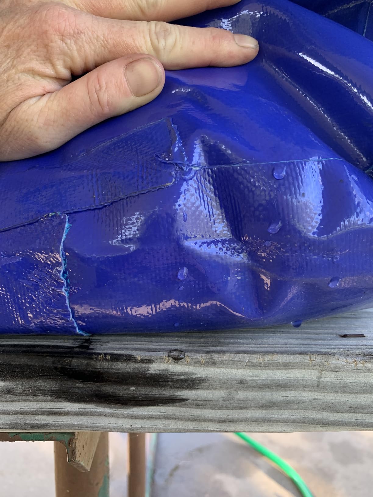 330L/87 Gallon Water Bladder Tank, Portable Water Storage Bladder, Blue customer photo 1