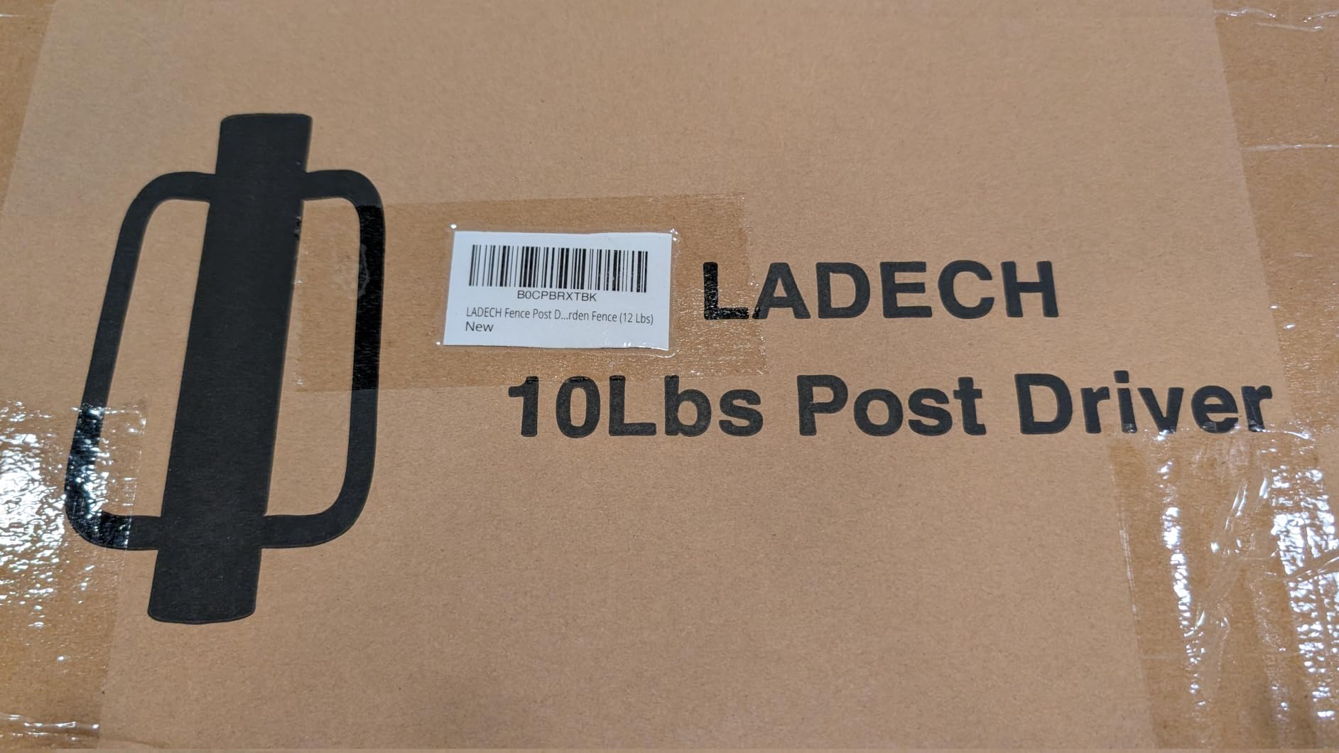 LADECH Fence Post Driver, Heavy Duty Hand Post Pounder with Handle - Use for Metal U Posts, T Posts, Garden Fence (12 Lbs) customer photo 1