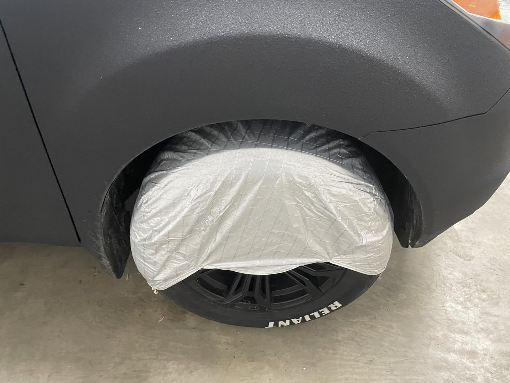 Tire Covers Set of 2, Waterproof Anti-UV Sun Snow Rain Tire Covers for Trailers, RV, Camper, SUV, Truck, Fit 27-29 inches Tire Diameter customer photo 1
