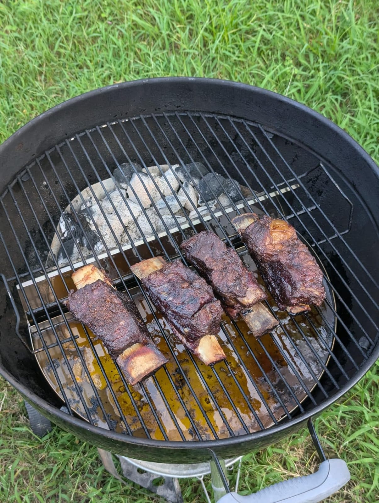 onlyfire Stainless Steel Drip Pan & Water Reservoir Grease Tray | for Weber 22