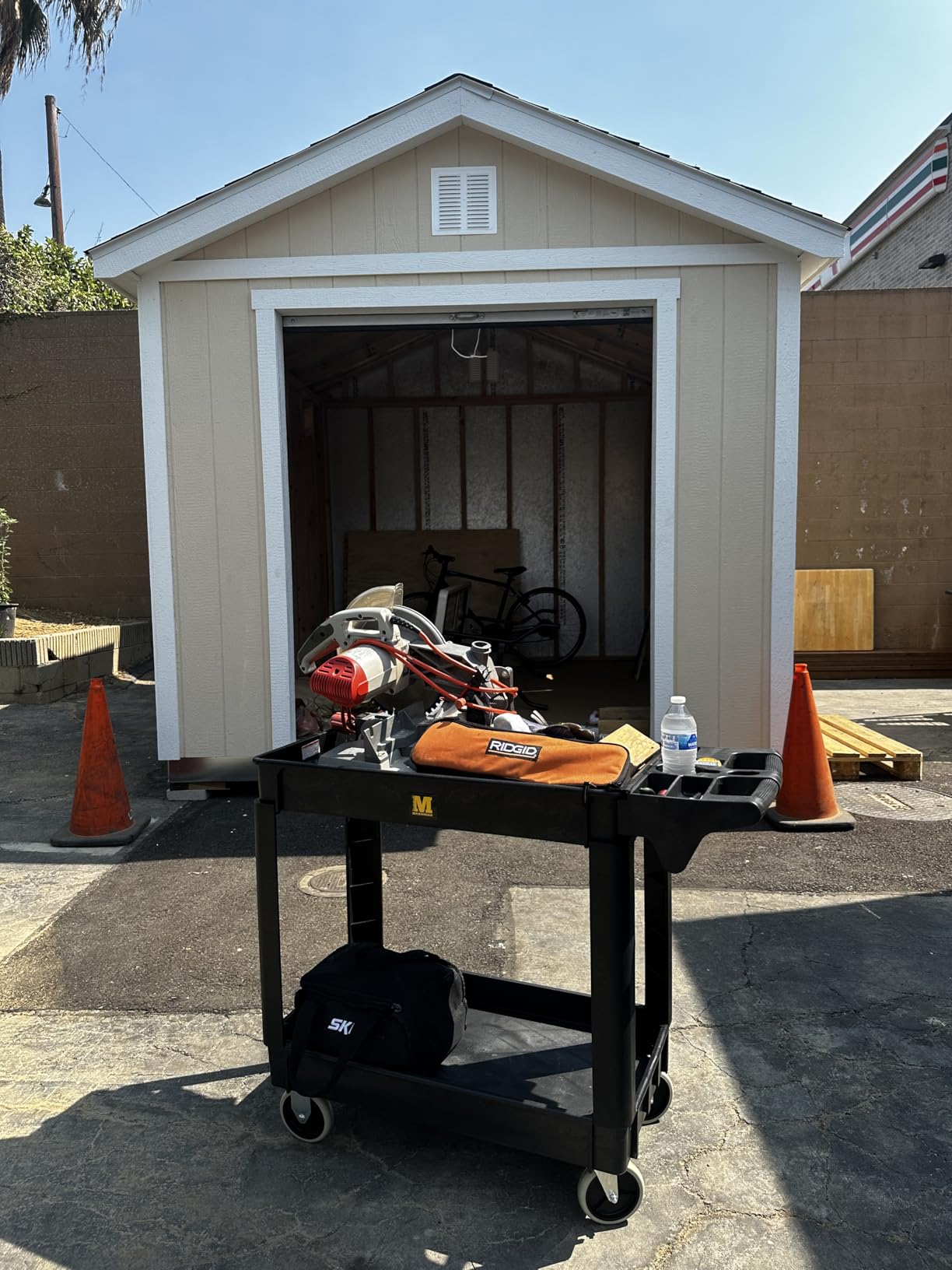 MaxWorks 2‑Tier Heavy‑Duty Utility Service Cart 500 lb Capacity 46