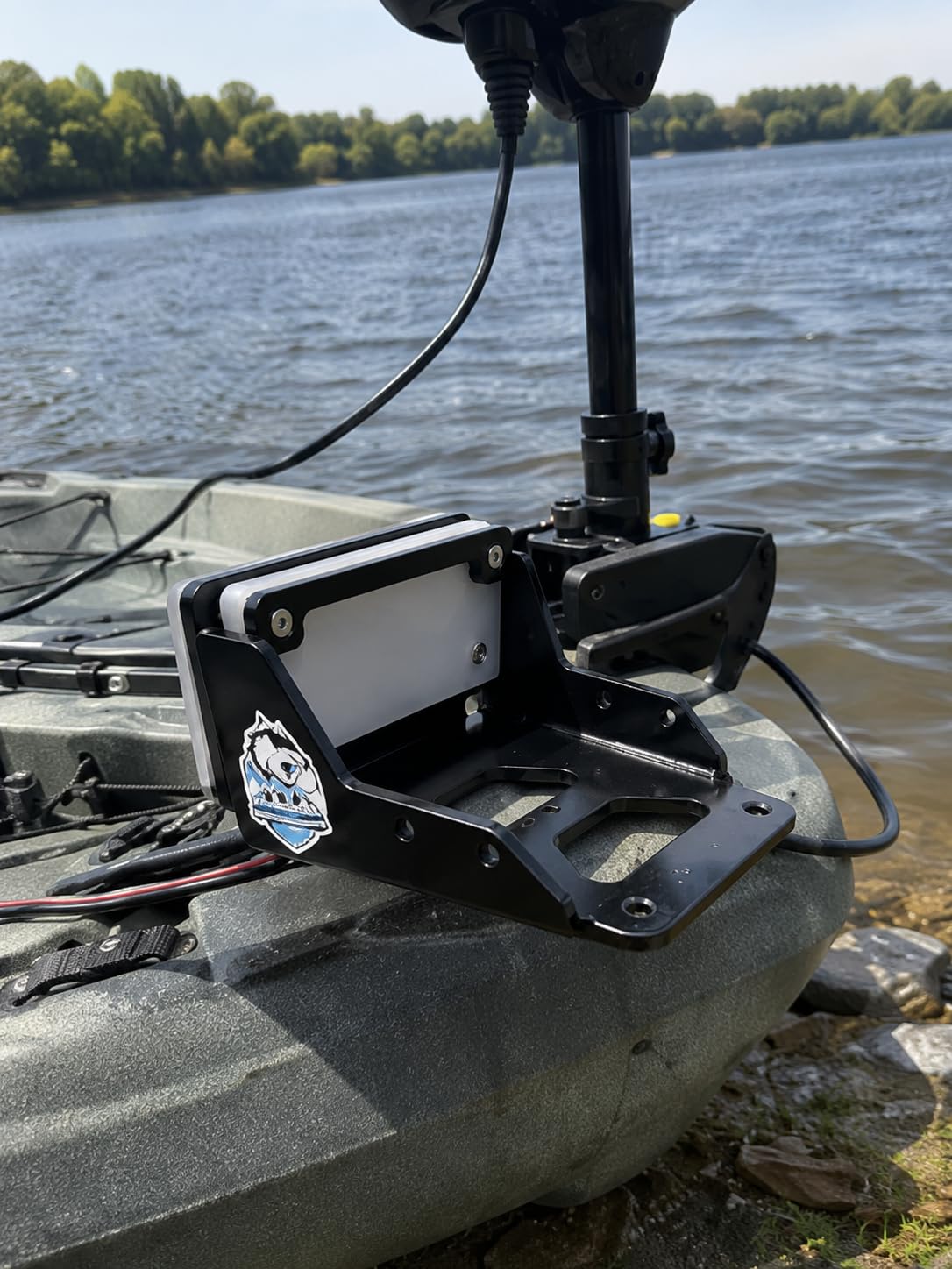 HKTE Aluminum Trolling Motor Mount for Kayaks and Canoes, Up to 3 HP customer photo 2