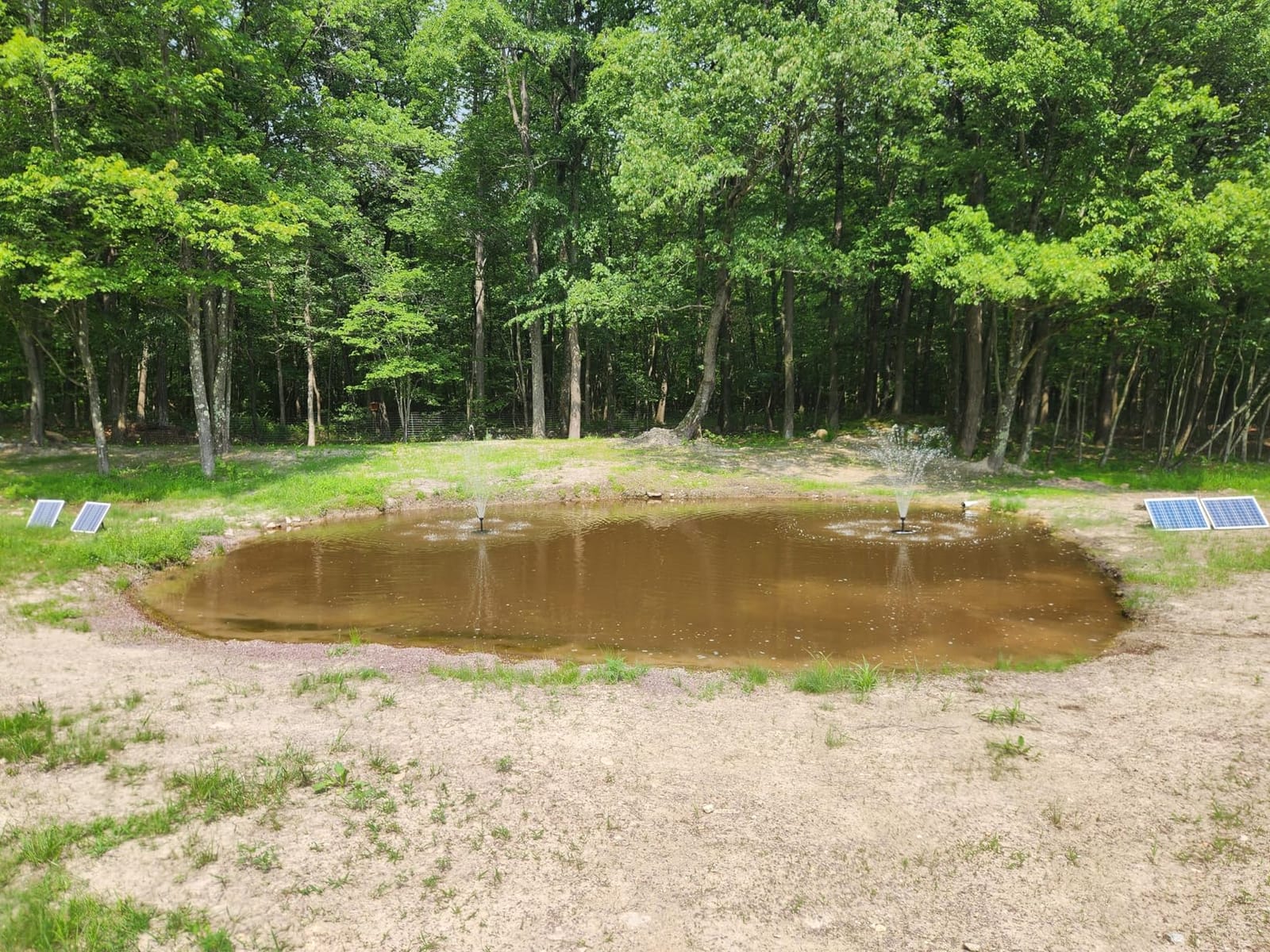 100W Floating Solar Pond Fountain Pump Kit for Ponds Deeper Than 3 Feet and At Least 10 Feet Wide customer photo 1