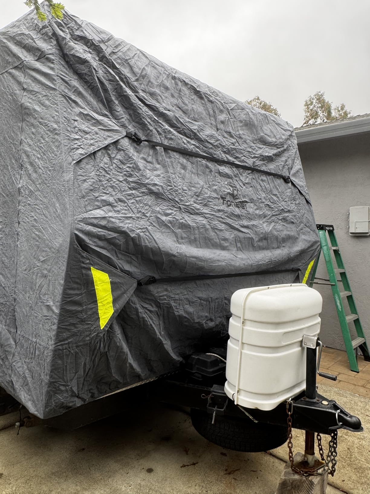 Fonzier 9 Layers Heavy Duty Class A RV Cover & 4 Tire Covers, 34-38FT customer photo 1