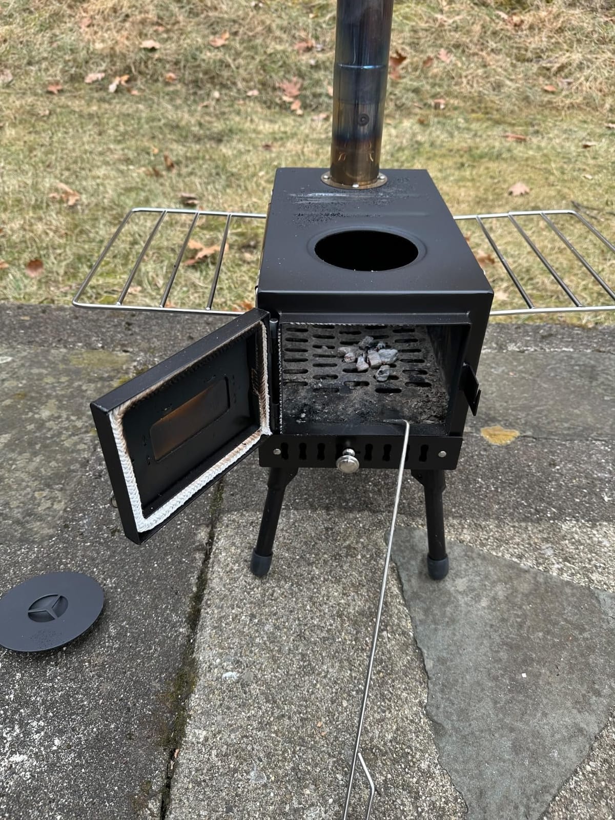 Tent Wood Stove, Temp Control Portable Hot Tent Stove for Camping customer photo 2