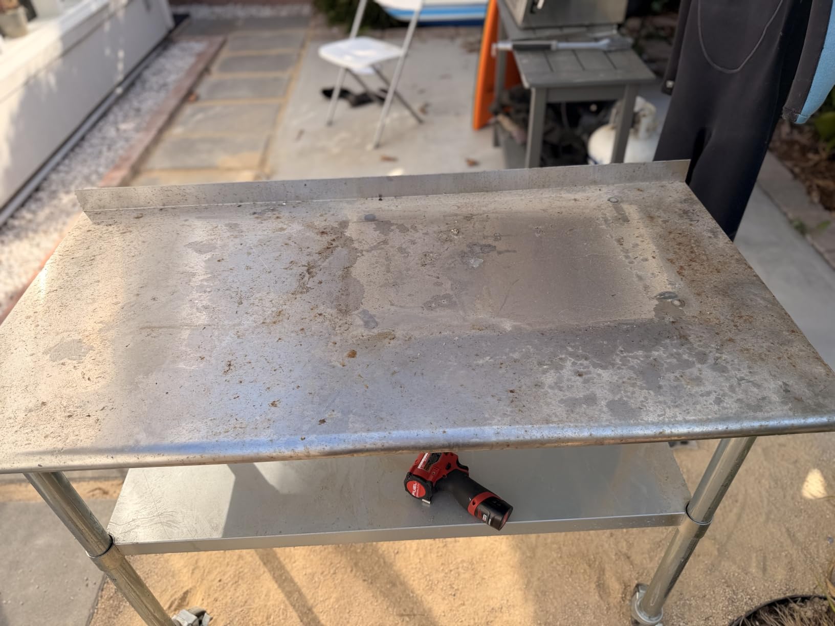 HARDURA Stainless Steel Table with Wheels 30X60 Inches, 2
