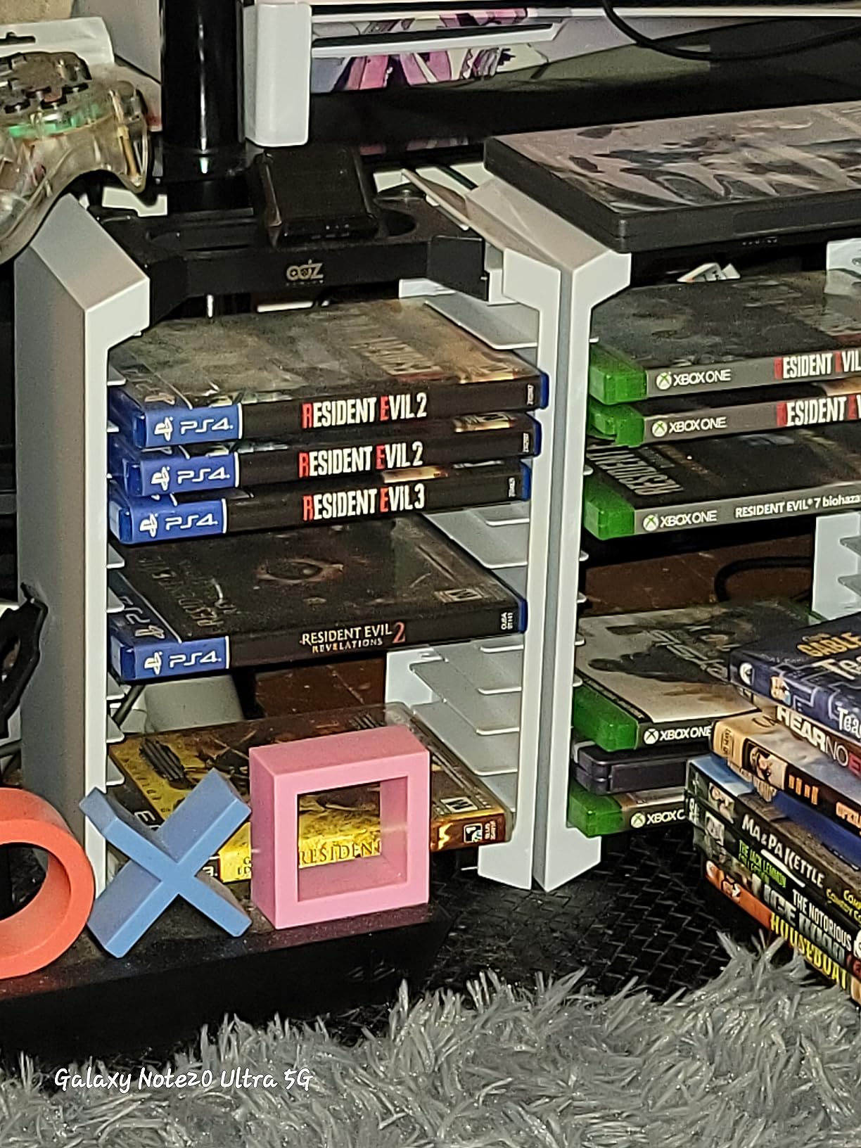 ASFSKY Video Game Storage Tower, 46-Game Organizer with 2 Controller Hooks customer photo 2