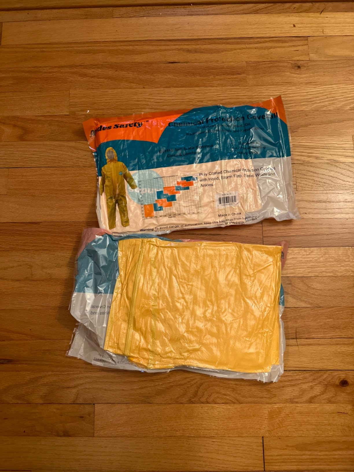 Andes Chemical Protection Coverall, Sealed Seam Hazmat Suit customer photo 1