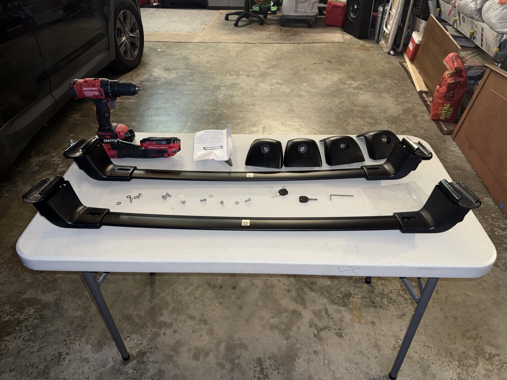 Lockable Roof Rack Crossbars fits Kia Telluride 2019-25 EX S SX SX-Prestige | (Not for LX, X-Line or X-Pro)All Season Low Wind Noise Heavy Duty Aluminum Black Matte Anti Corrosion Max Loading 260 LBS customer photo 1
