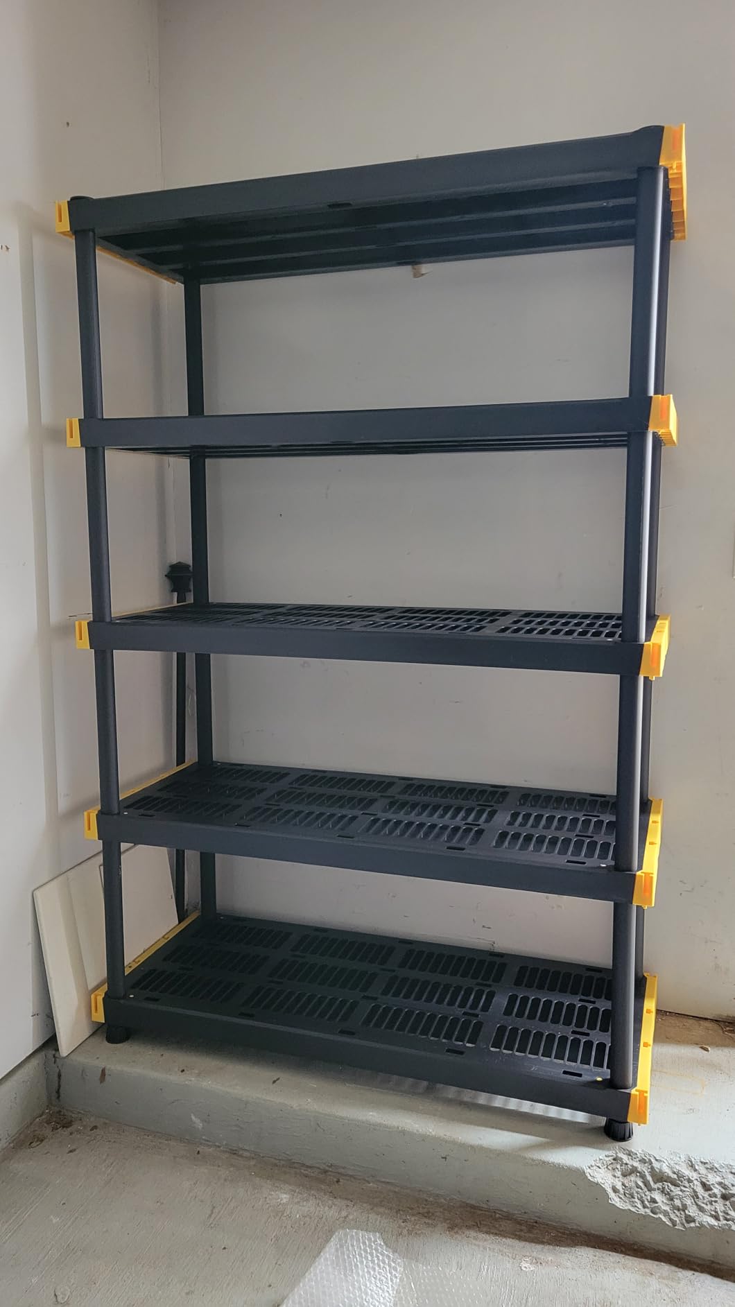 CX 5-Tier Heavy Duty Plastic Storage Shelves for Garage Organization customer photo 1