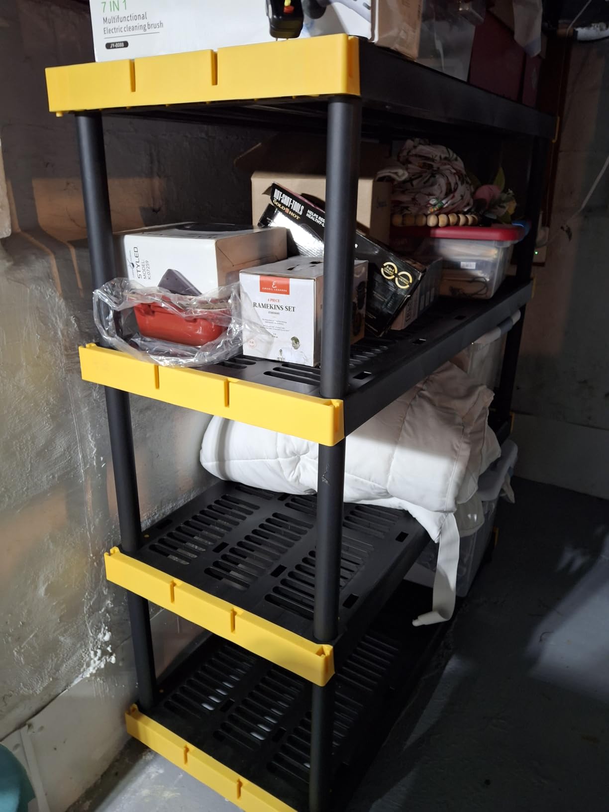 CX 5-Tier Heavy Duty Plastic Storage Shelves for Garage Organization customer photo 2
