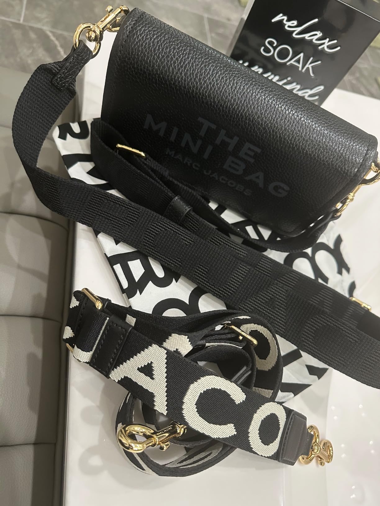 Marc Jacobs Women's The Leather Mini Bag customer photo 2