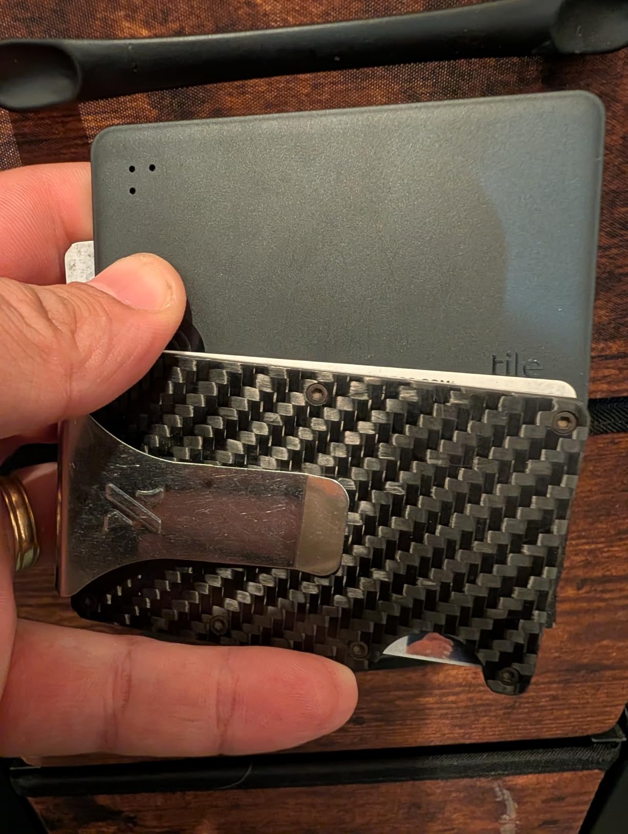 Life360 Tile Essentials - Bluetooth Trackers & Item Locators for Keys, Wallets, Remotes & More; Easily Find All Your Things. Both iOS and Android Compatible. 4-Pack (Mates/Slim/Sticker) customer photo 2