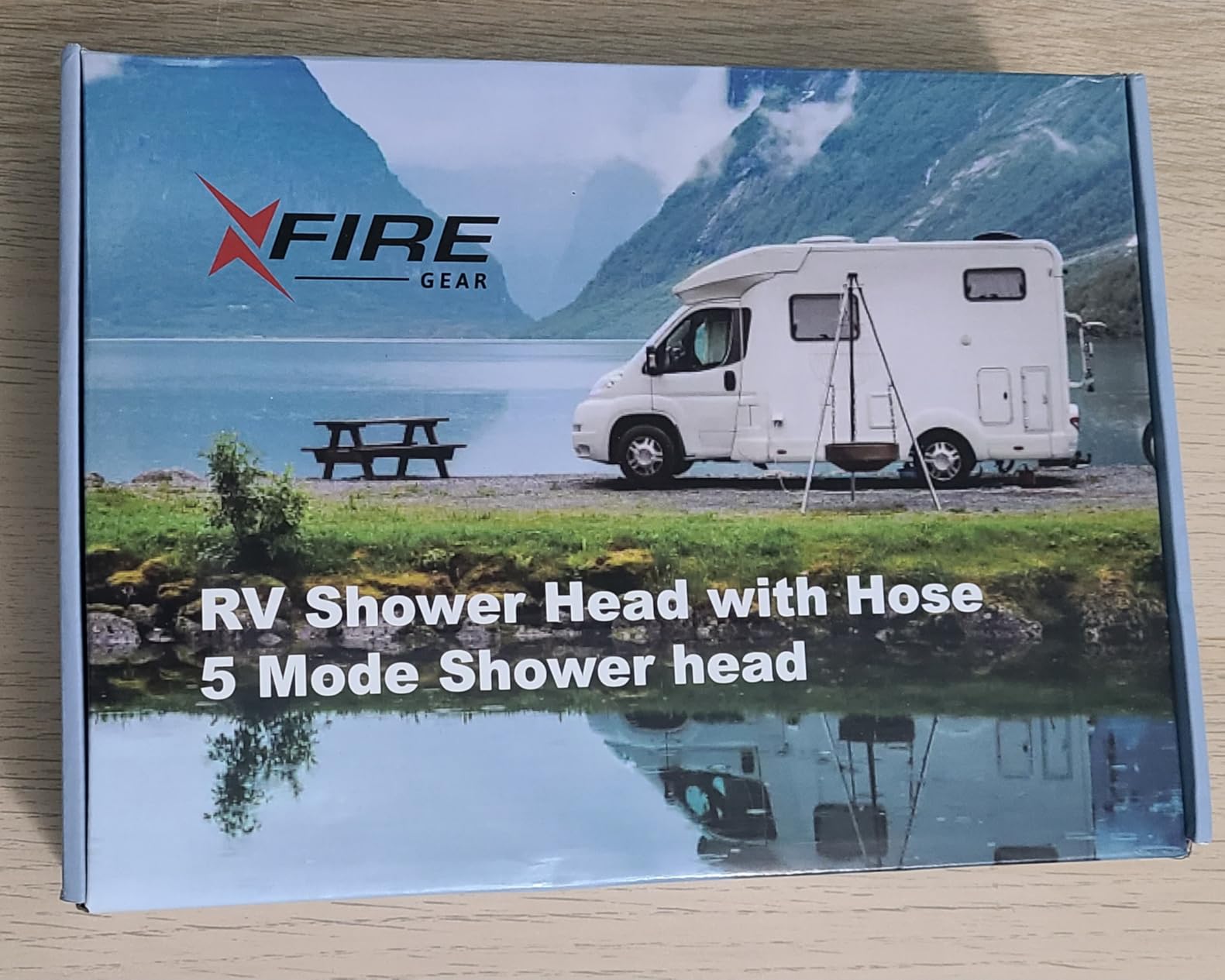 5+1 Mode High Pressure Replacement White RV Shower Head with Hose customer photo 1