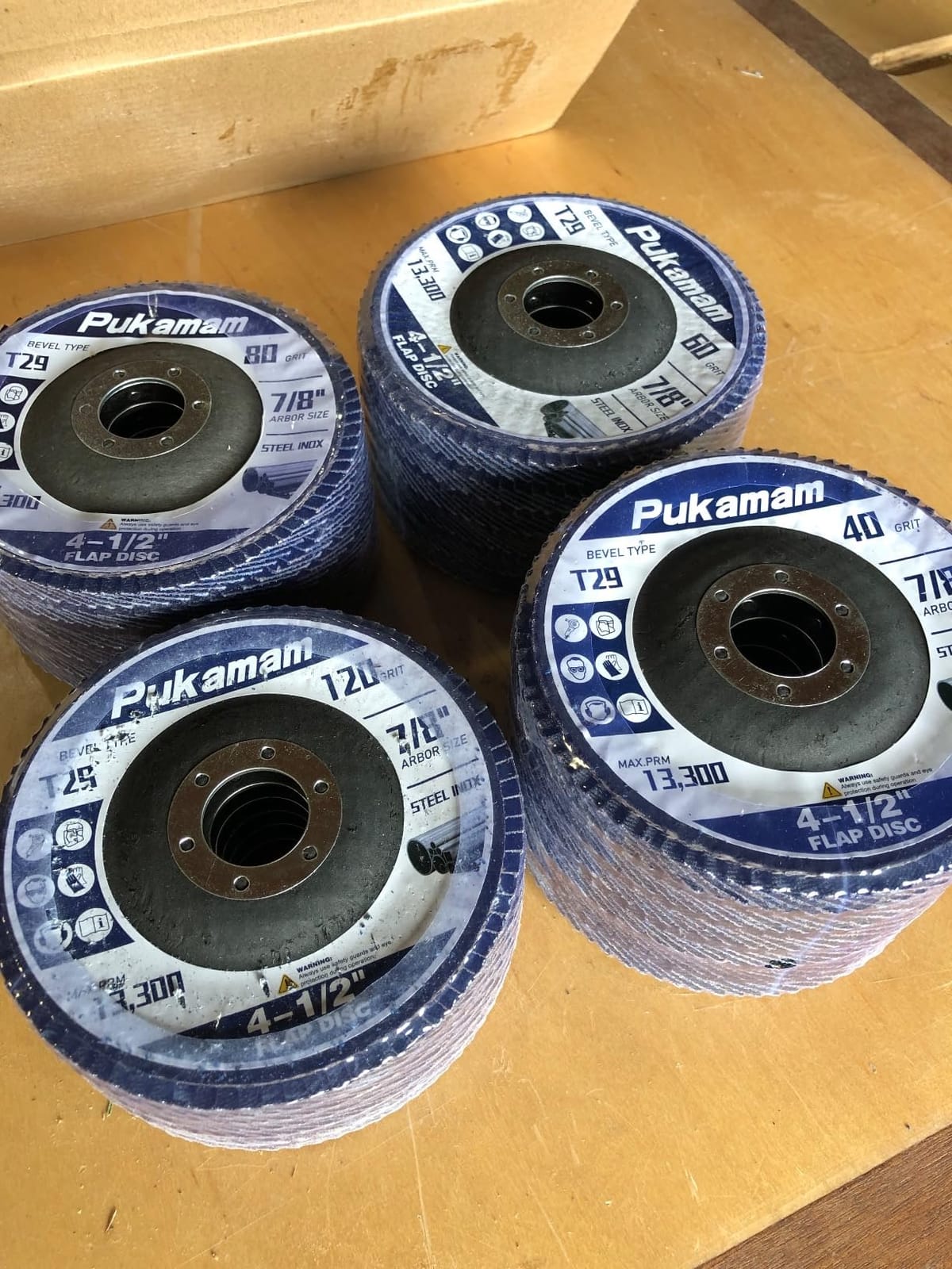 24 Pack Zirconia Flap Discs 4 1/2 for Angle Grinder 40 60 80 120 Grit customer photo 2