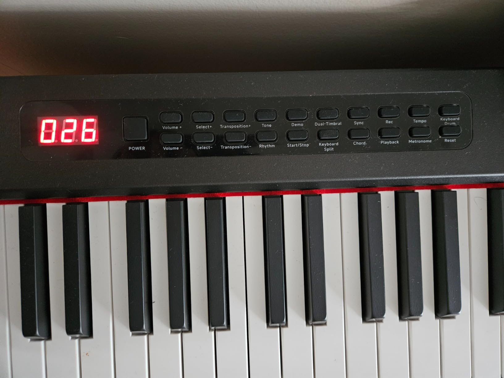 Donner Digital Piano Keyboard Velocity-Sensitive 88 Keys with Removable Piano Stand, Compact Beginner Home Electric Piano with Split Mode, LED Digital Tube for Display, and Triple Pedal DEP-08 customer photo 2