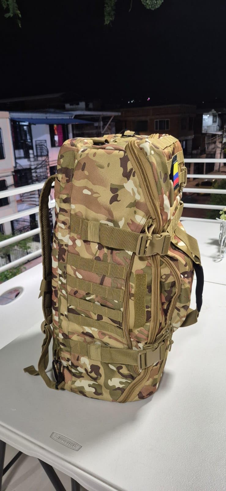 Hannibal Tactical 55L Large Duffle Bag, 3-in-1 Tactical Backpack MOLLE Pack for Sports, Gym, Outdoor, Black customer photo 2