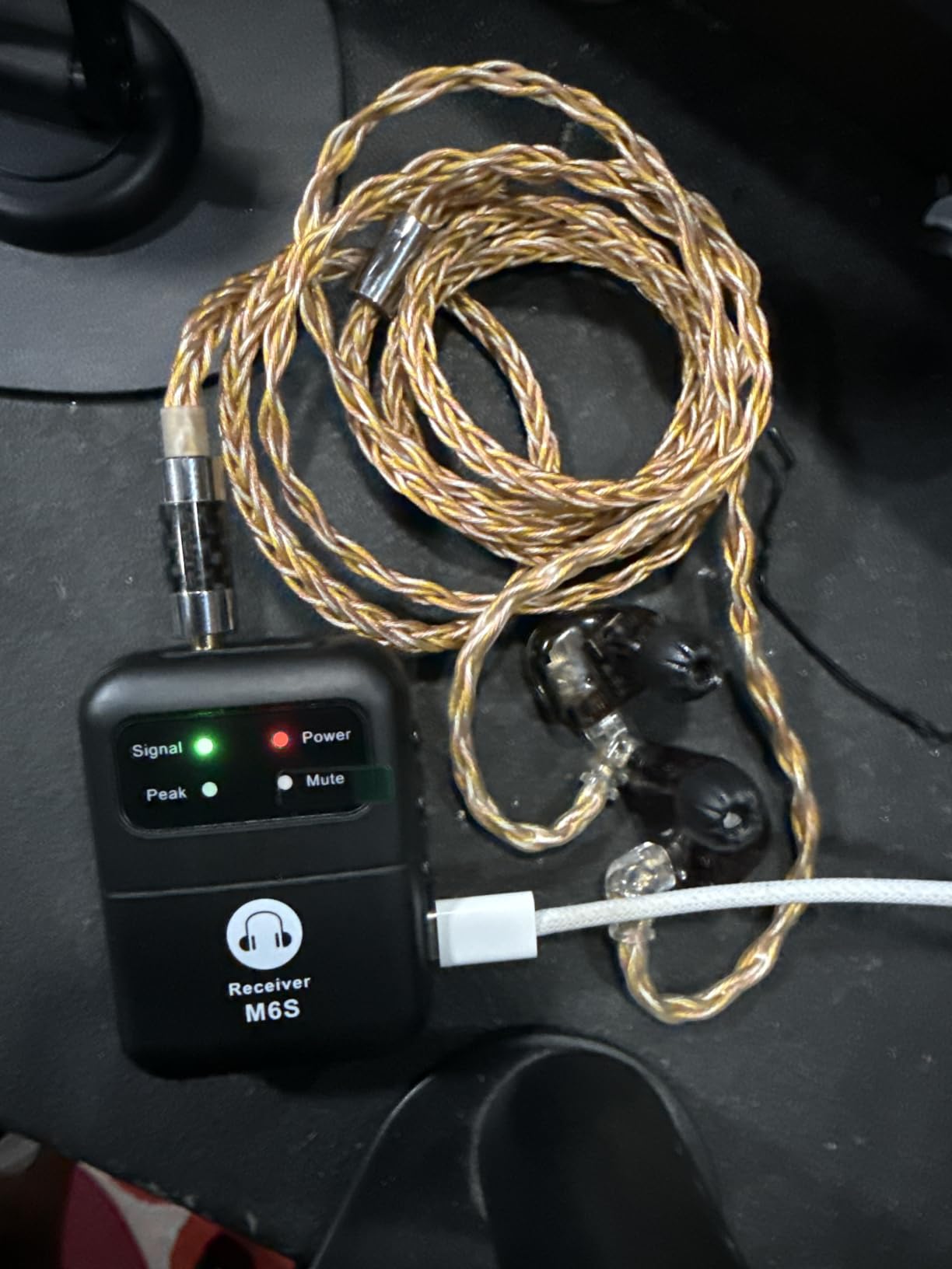 Wireless in Ear Monitor System, 2.4G Stereo Wireless IEM System with Beltpack Transmitter Receiver Auto-Pairing, 164ft for Studio, Band, Live Performance customer photo 1