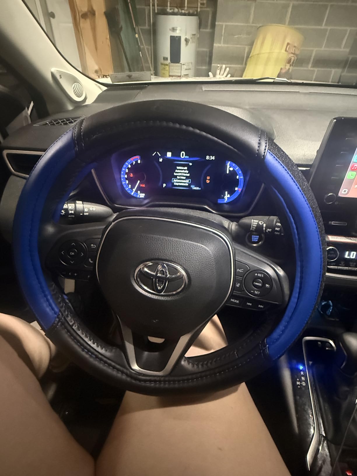 Skechers Air-Cooled Steering Wheel Cover,Leather Car Steering Wheel Cover Universal Fit 14