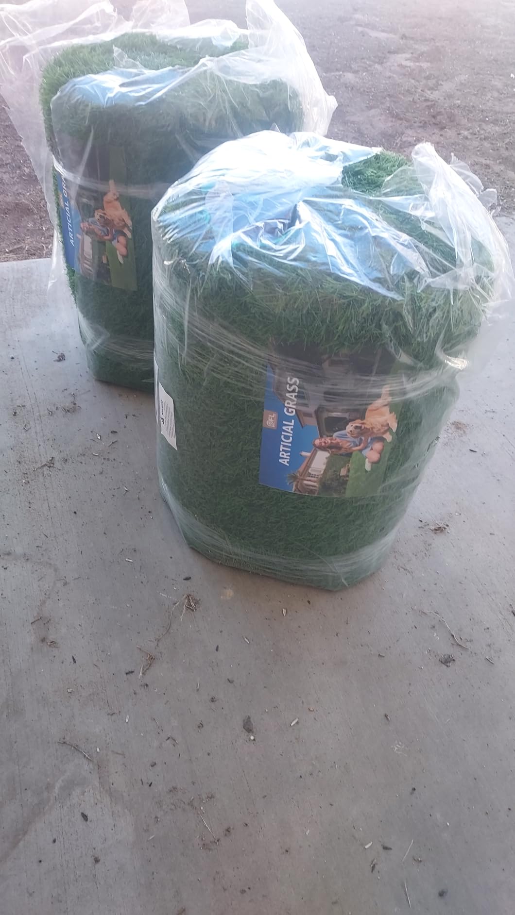 Realistic Artificial Grass Turf Outdoor, 6x10ft Synthetic Fake Grass Mat customer photo 2