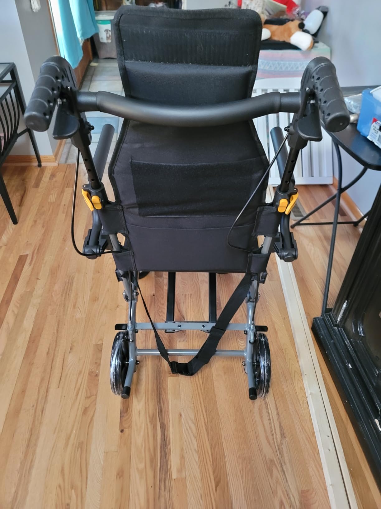 Wheelchairs for Adults Transport Chair Lightweight Foldable with Telescopic Handle,17