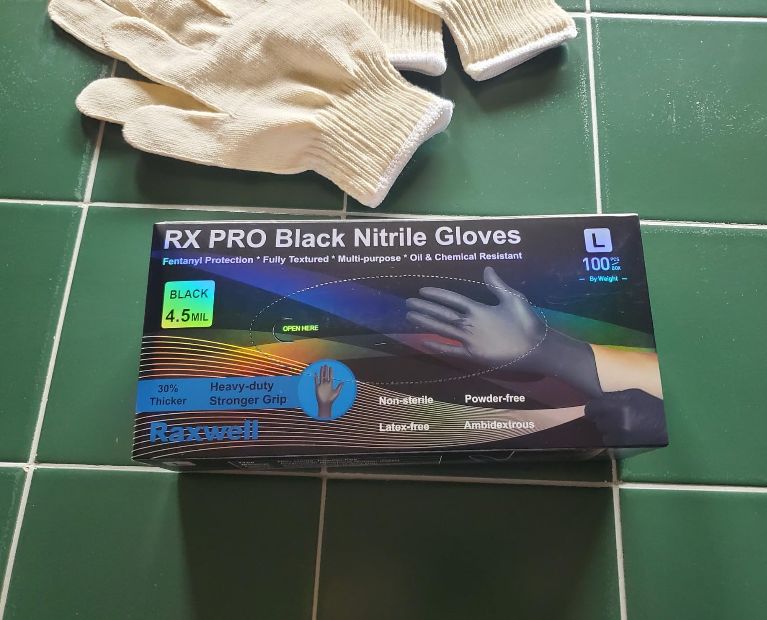 Raxwell BBQ Gloves, Heat Resistant Gloves, Large, Includes 6 Cotton Liners customer photo 2