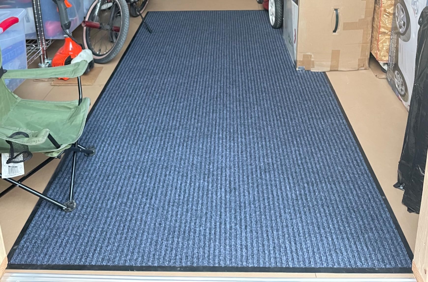 Front Door Mat Outside Entrance, 10' x 3' Commercial Floor Mat, Grey customer photo 1