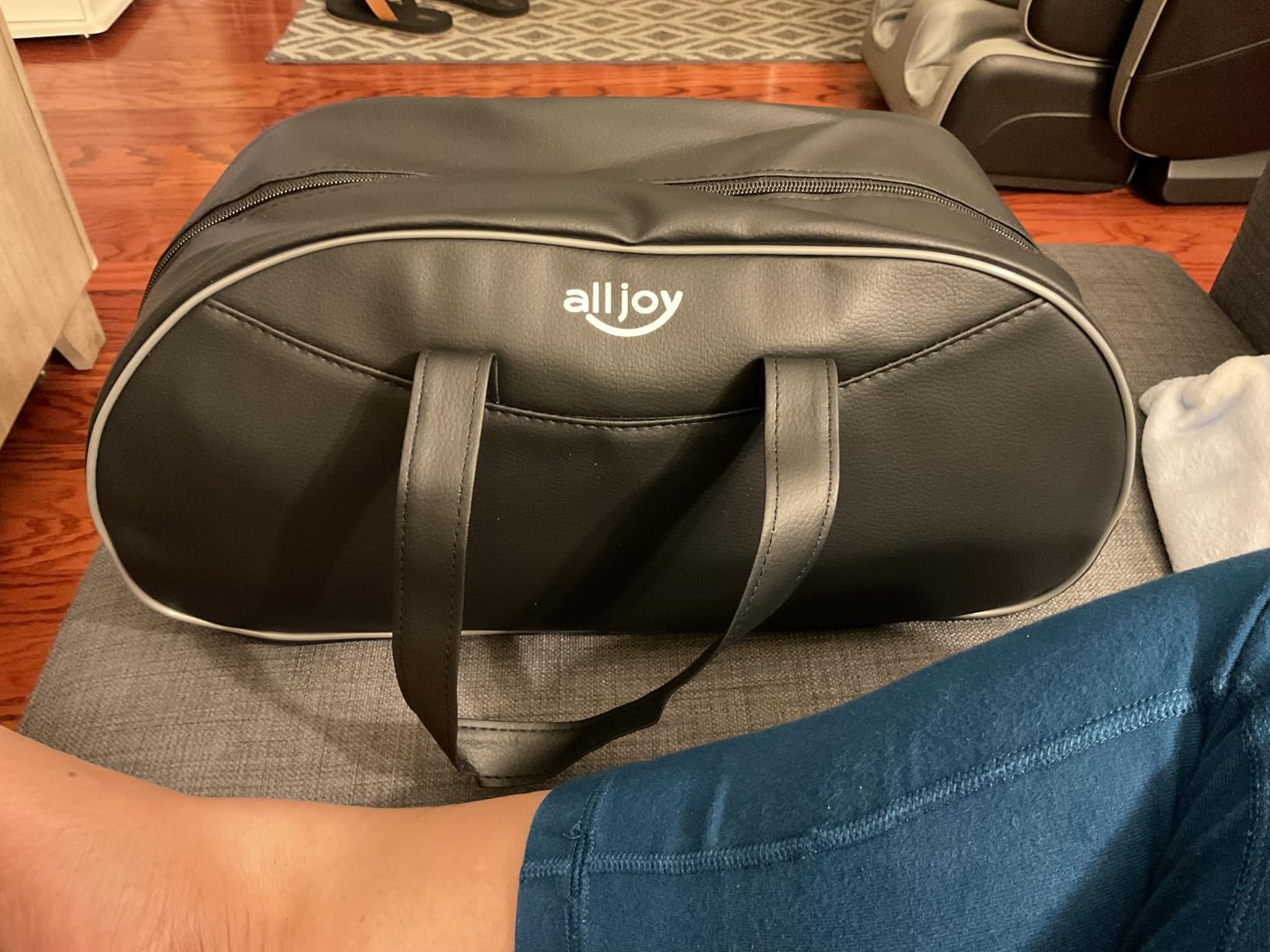 ALLJOY Leg Massager for Circulation and Pain Relief FSA, Gifts for Men Women | Leg Massager with Heat and Compression Helpful for Vericose Veins, Fatigue, Cramps, Swelling, Edema customer photo 2