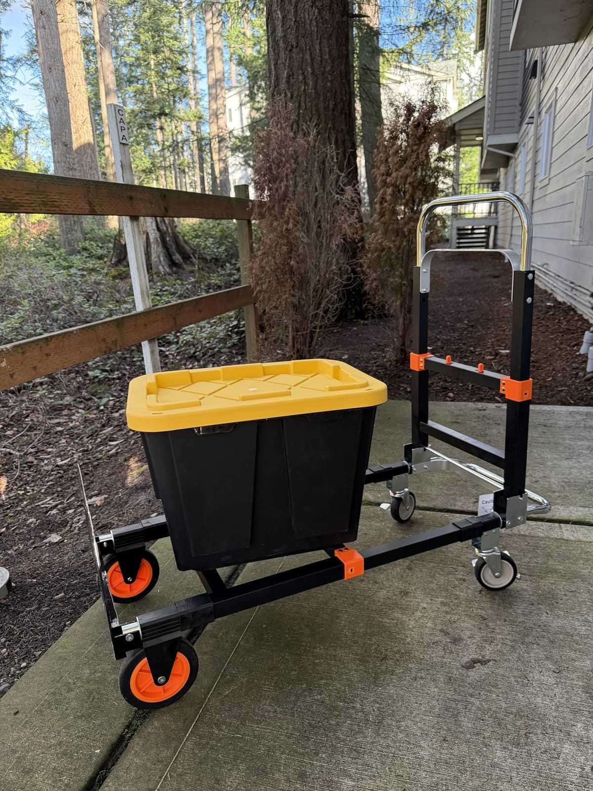 3-in-1 Folding Hand Truck, 500 lb Heavy Duty Steel Dolly customer photo 2
