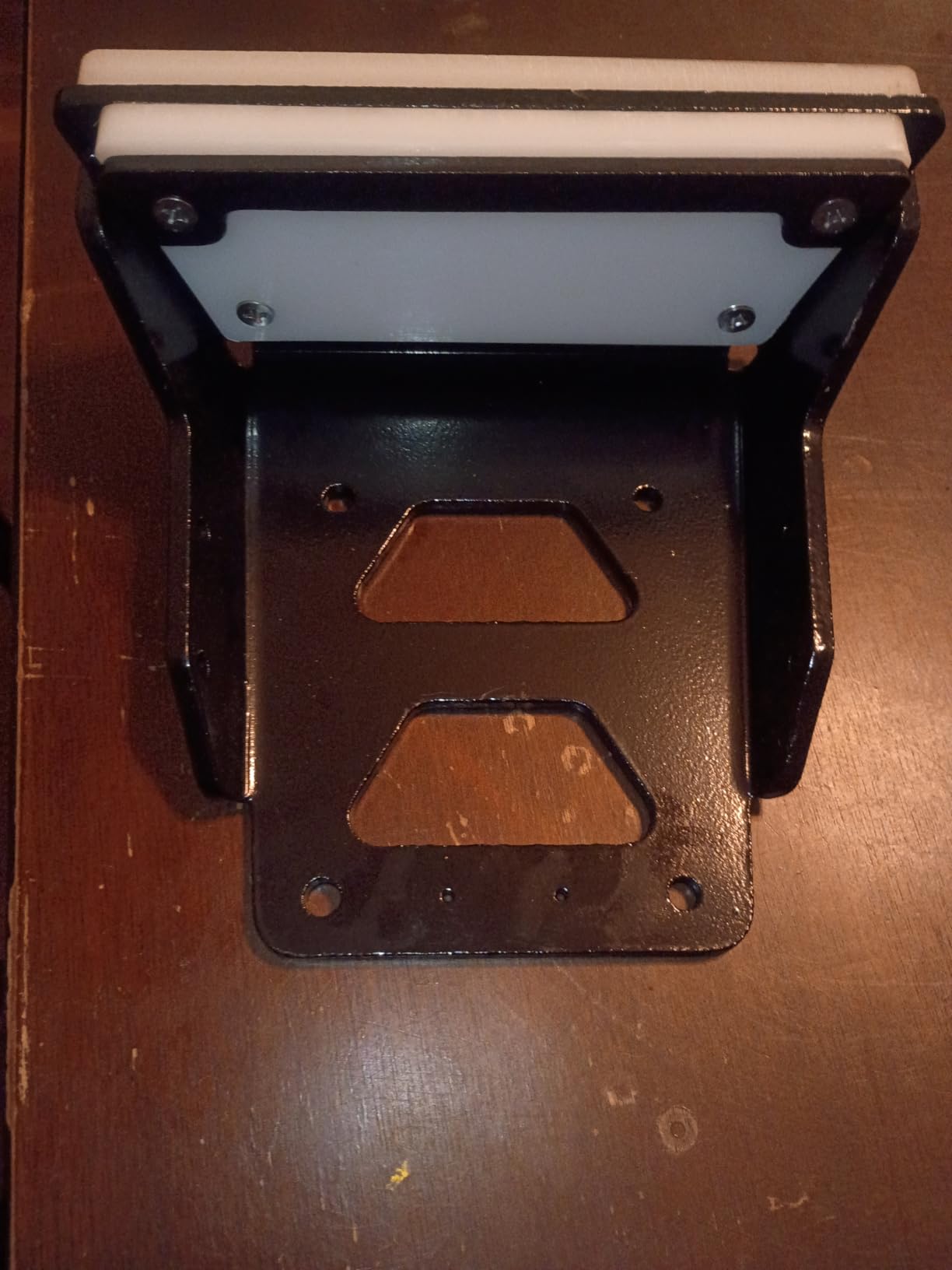 Transom Trolling Motor Mount for Kayaks,Marine Aluminium Kayak Motor Mounts, Transom Motors Mount for Kayaks with Aluminum Locking Lip, Fresh & Salt Water Compatible (Black) customer photo 2