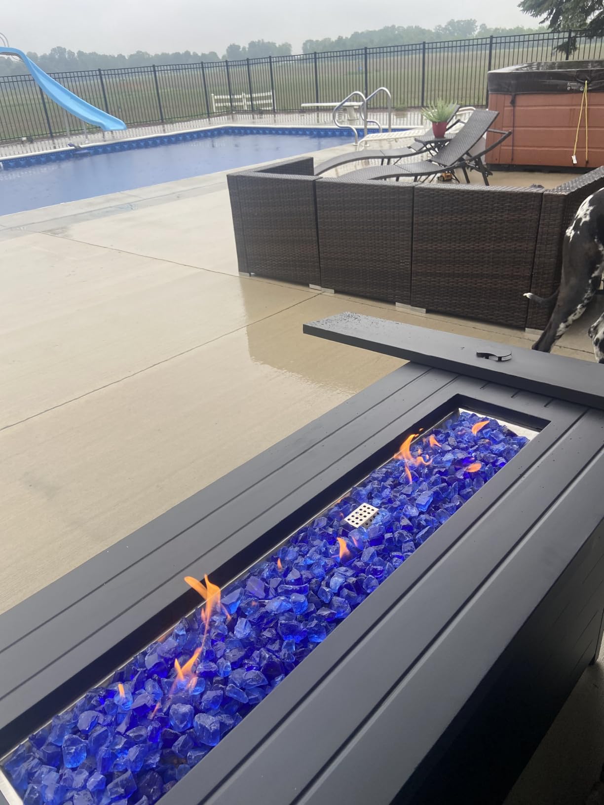 EcoNook 57 inch Propane fire Pit Table,50000 BTU Large Gas Fire Pit customer photo 2