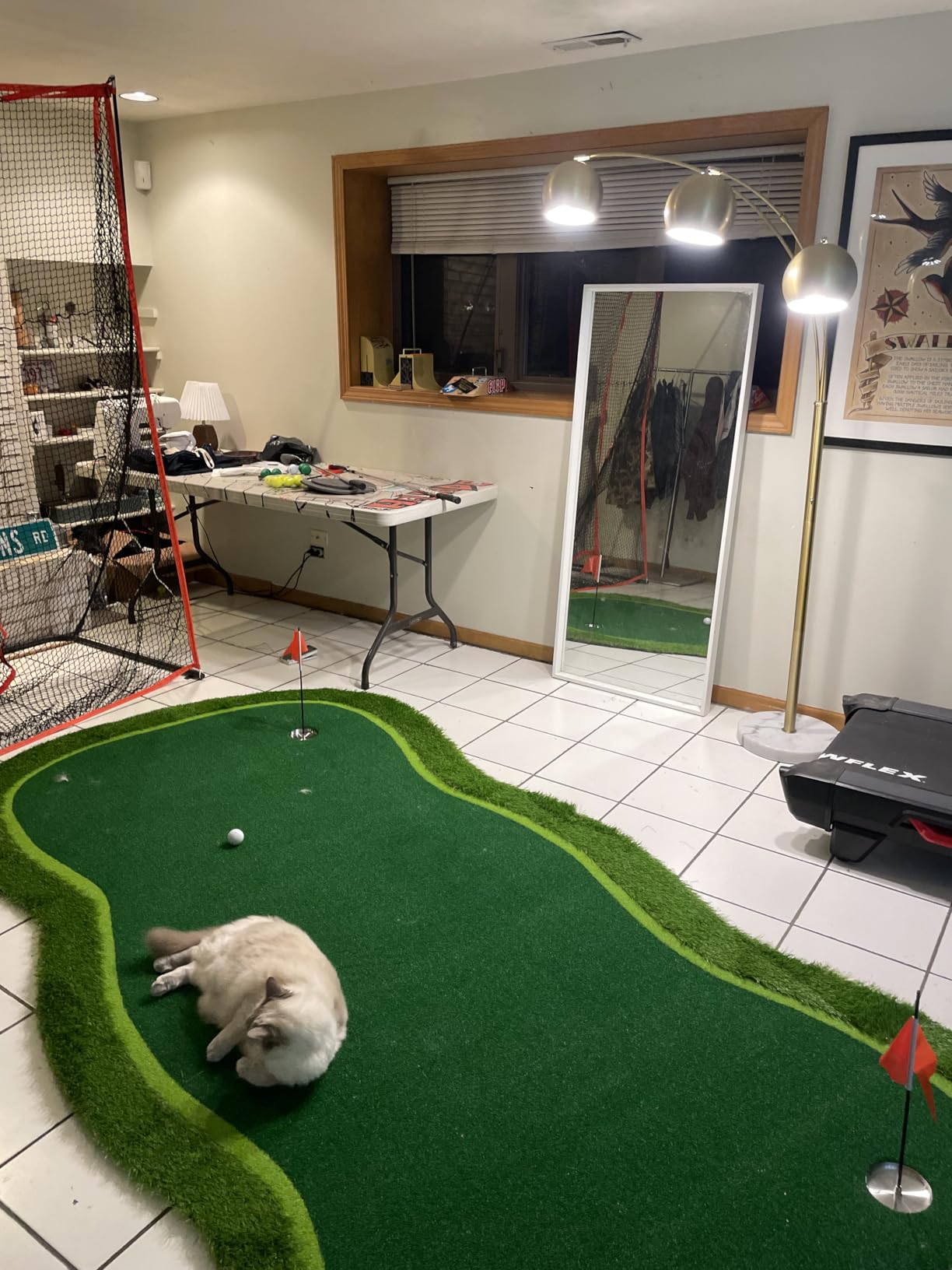 Golf Putting Green Mat,Golf Practice Training Mat for Indoor/Outdoor customer photo 1