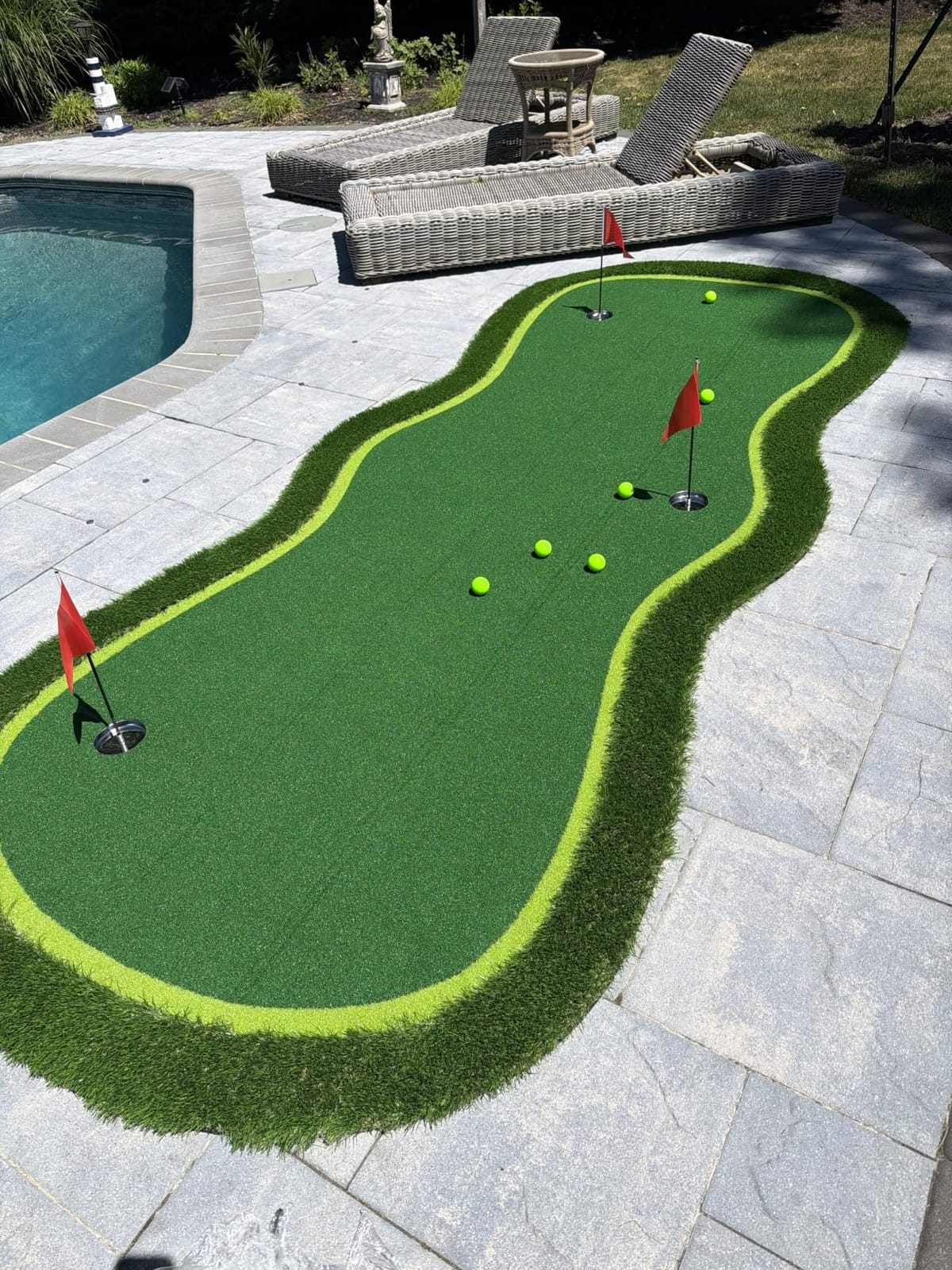 Golf Putting Green Mat,Golf Practice Training Mat for Indoor/Outdoor customer photo 2