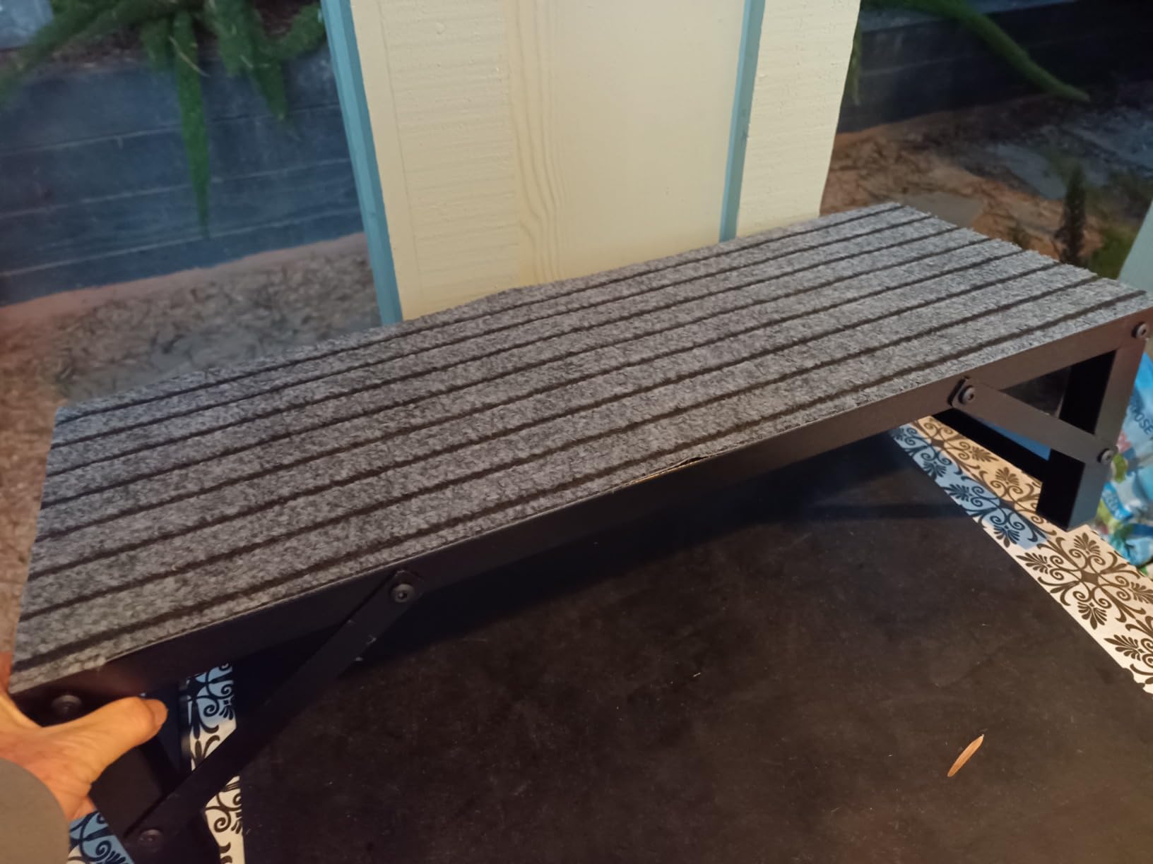 RV Steps with Handrail, 3 Step Hot Tub Steps with Non-Slip Mats customer photo 1