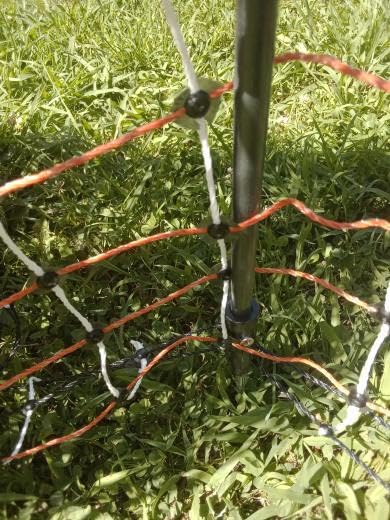 Poultry Electric Netting Fence - 47.3''H (can be Manually Raised to 59.1''H) x 98.5'L for Flying Chicken, Sheep, Goats in Farms, Ranches and Gardens, PK1 customer photo 2