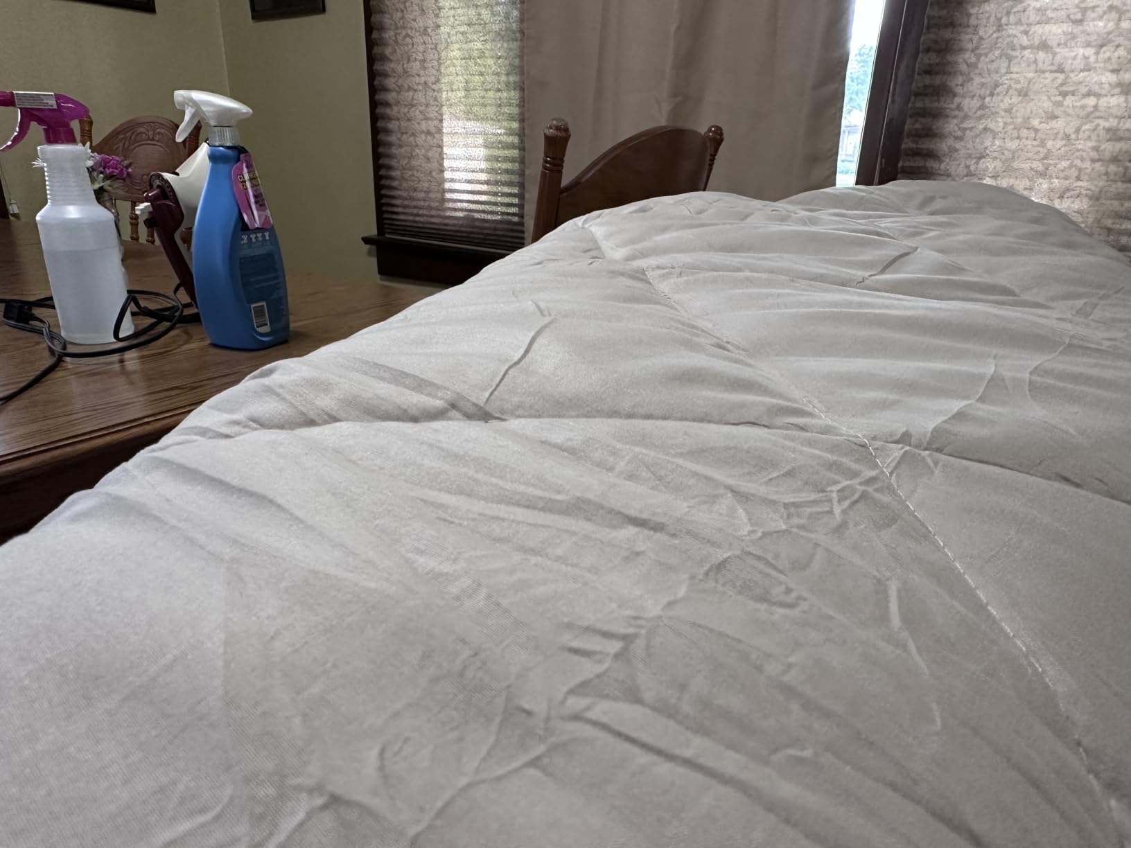 HEVUMYI 7-Piece Oversized King Comforter Set, Dark Grey Bed in a Bag | Reversible, All-Season, Soft, 7 Piece Set, All-Season Reversible Bed in a Bag, Flat Sheet, Fitted Sheet, Pillowcases customer photo 1