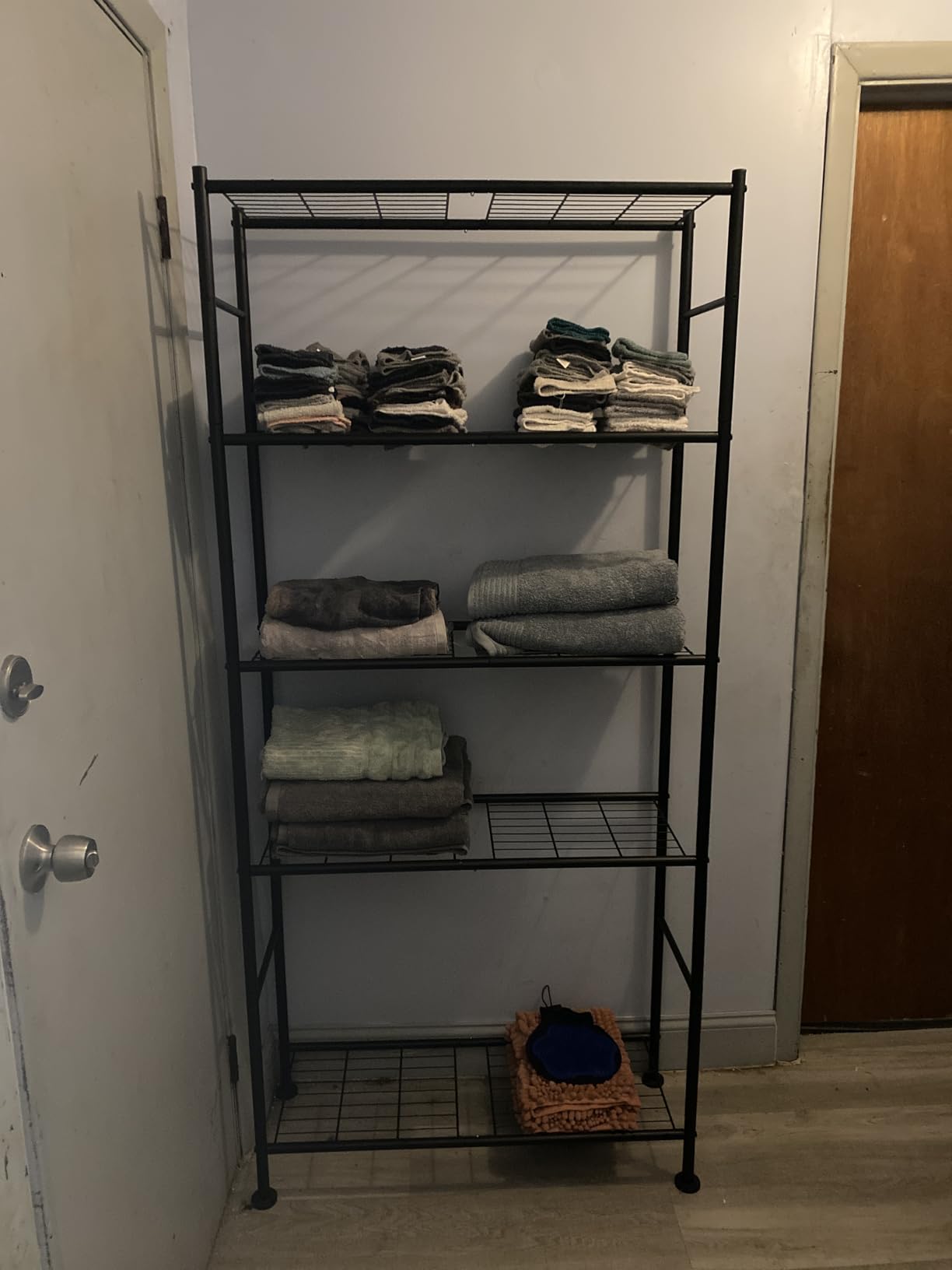 Sakugi Storage Shelves - 5 Tier Shelf Organizer, Heavy Duty Garage Shelving Unit with Leveling Feet, Stable Metal Shelves Organizer for Pantry, Kitchen and Closet, 33.0