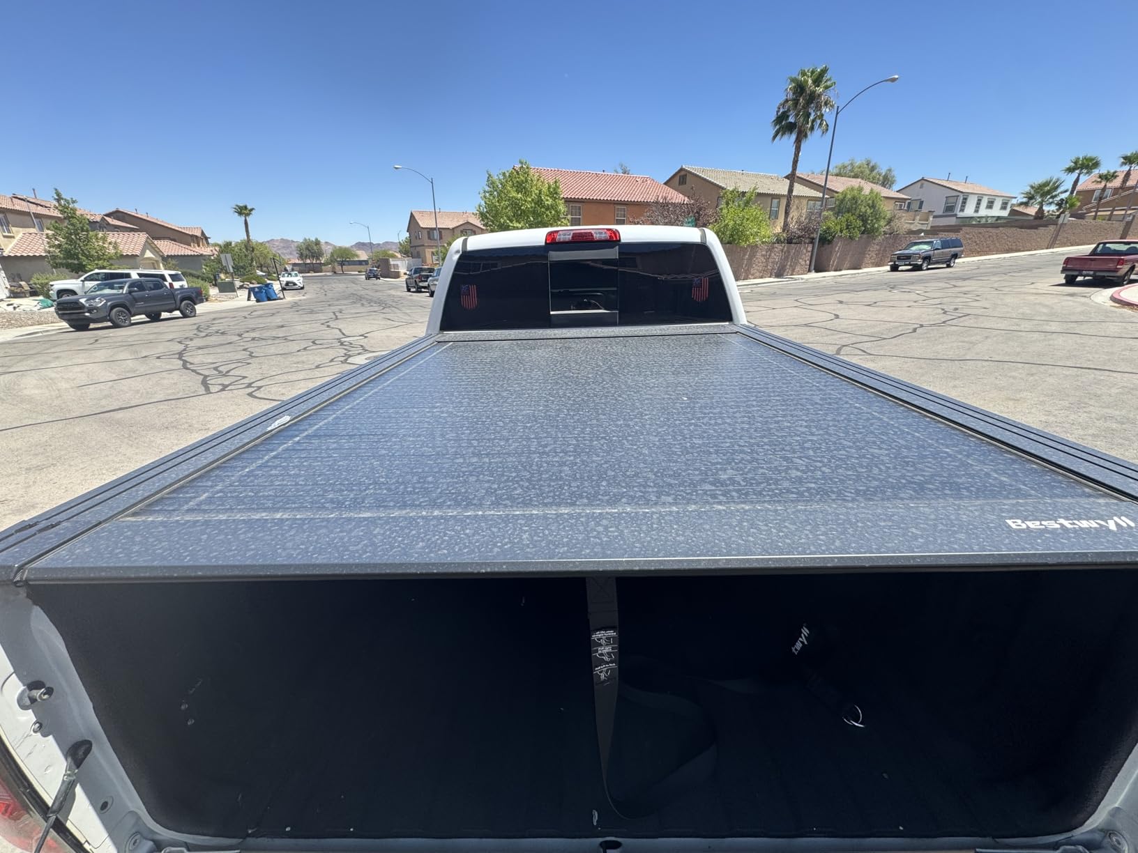 Bestwyll Retractable Hard Tonneau Cover Fits 2014–2026 Chevy Silverado 1500 & GMC Sierra 1500 Short Bed 5.8 Ft (69.3”) | Spring-Loaded | Dual T-Slot | Not Compatible with Sierra EV | BY44 | customer photo 2