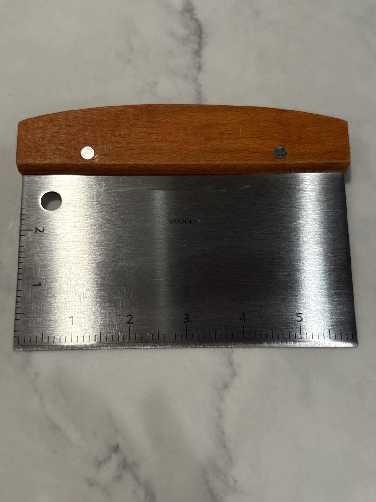 Vovoly Multipurpose Bench Scraper Kitchen Utensil for Flat Top Griddle, Dough Scraper Cutter for Bread and Pizza Cutter - Stainless Steel Metal Griddle Scraper Chopper customer photo 1