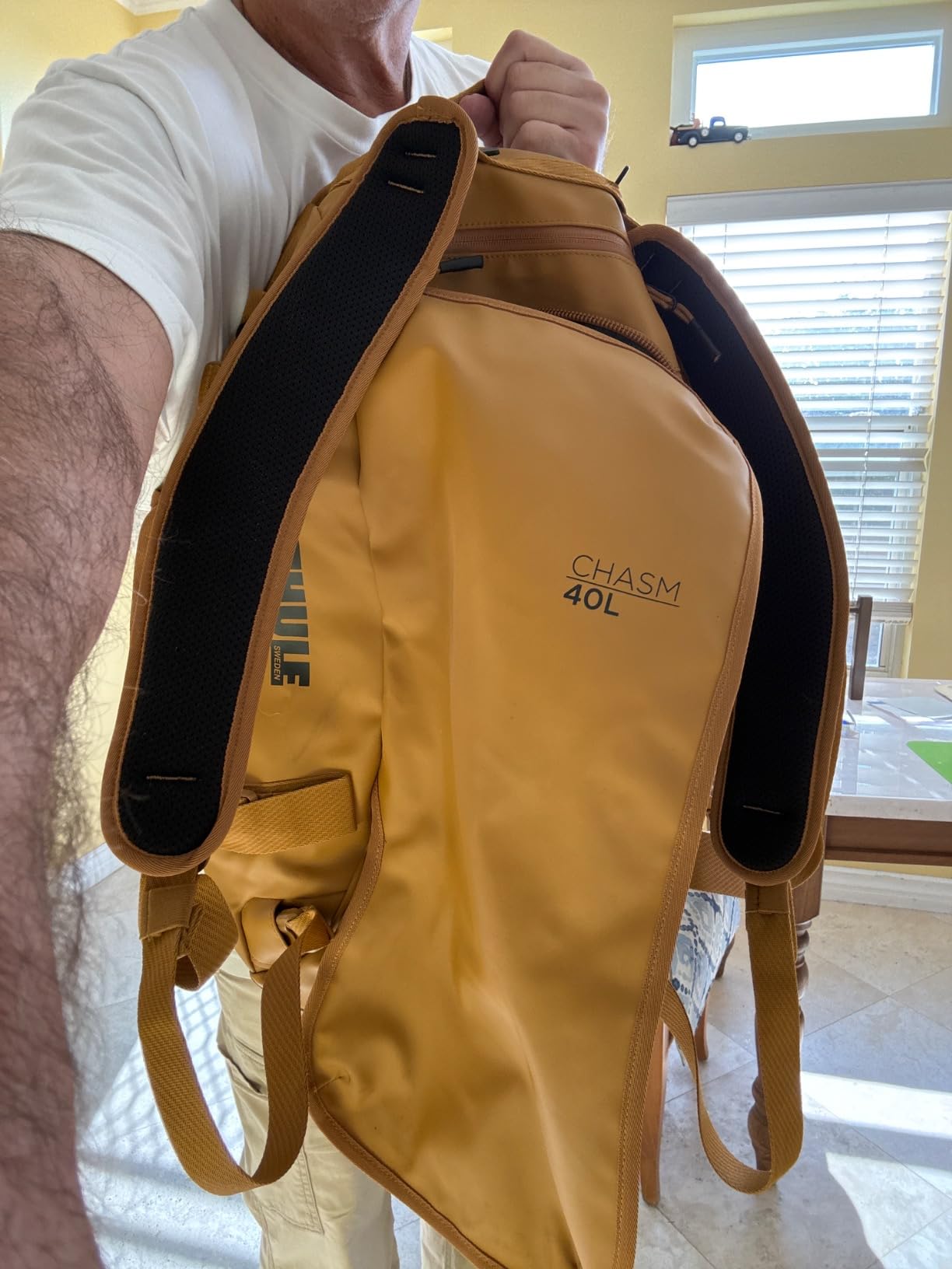 Thule Chasm Duffel bag, Weather-resistant materials, Easy packing, Converts to backpack, Internal pockets, Travel-ready customer photo 2