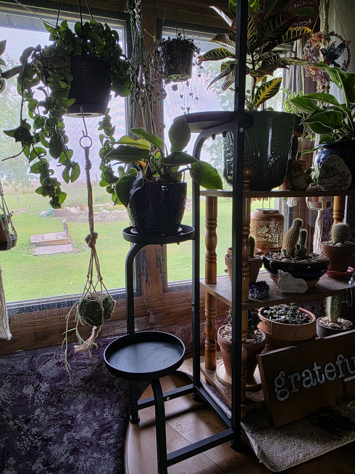 Bamworld Tall Plant Stand Indoor Outdoor Corner Metal Flower Pot Stands customer photo 1