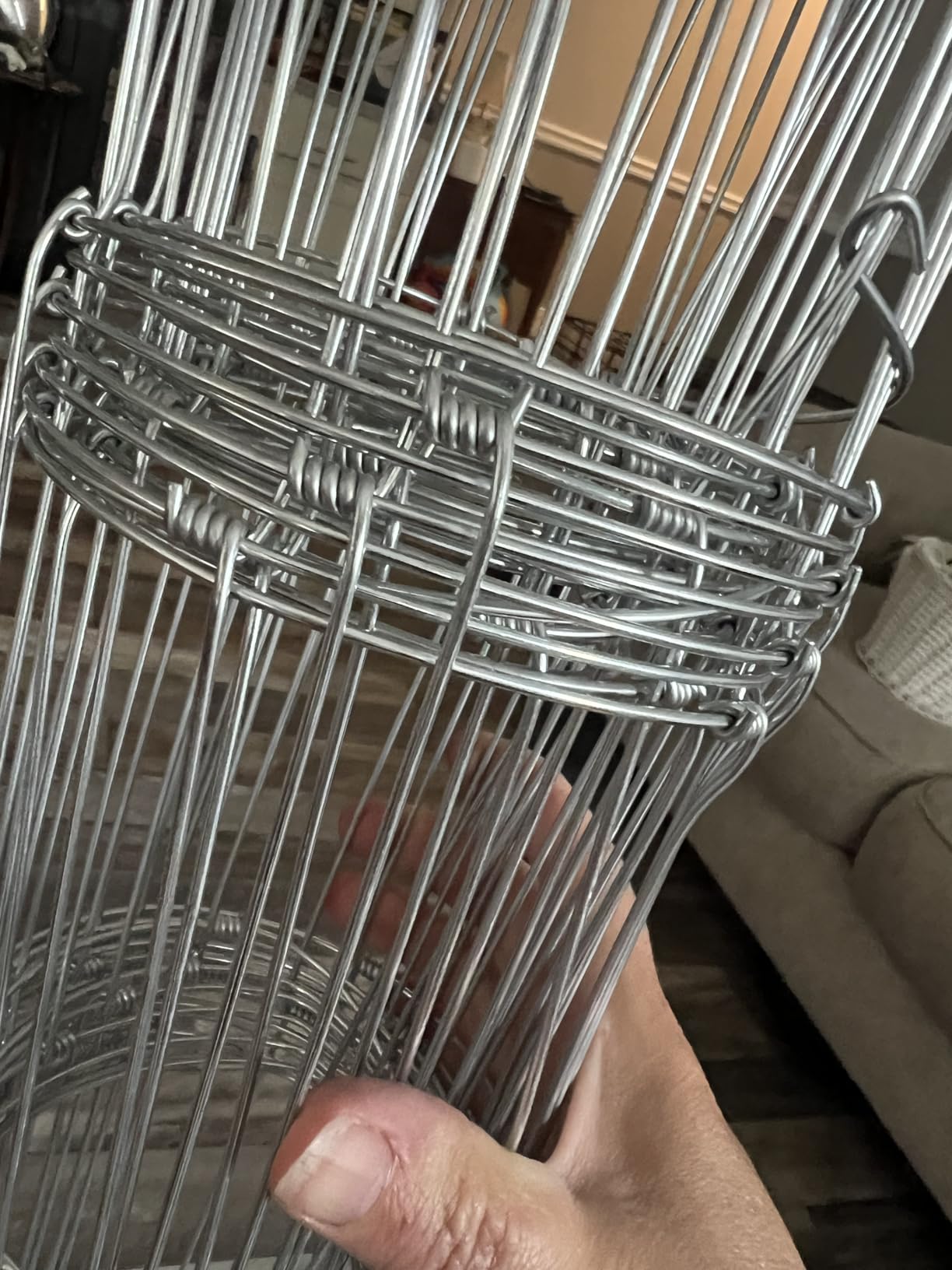 AggFencer 4 x 30ft Galvanized Farm Fence, Fixed Knot Woven Wire Fence 16Ga customer photo 1
