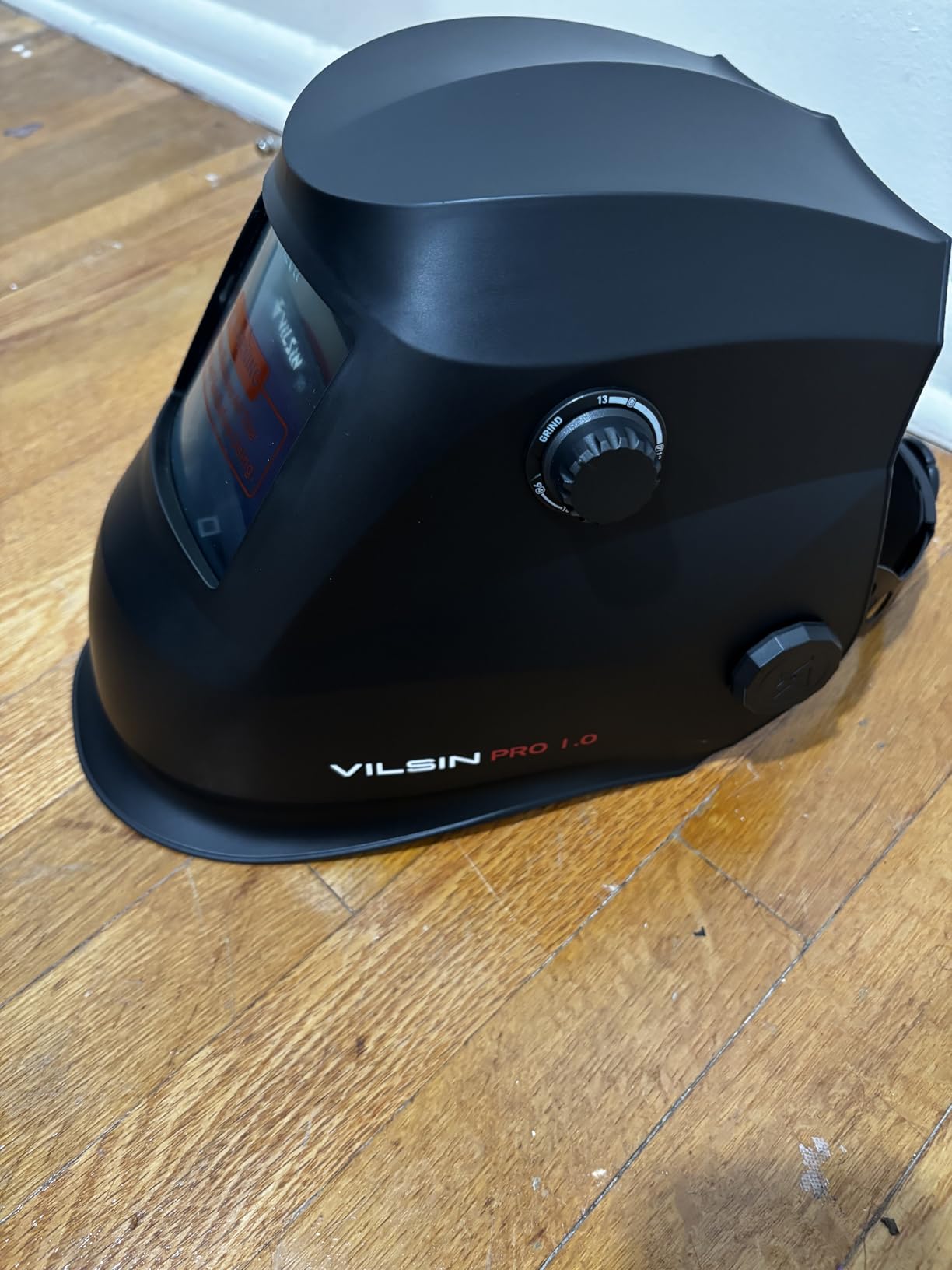 VILSIN True Color Auto Darkening Welding Helmet with Flames Welding Mask Large View Wide View Welding Hood with 2 Arc Sensor,Wide Shade 3/4-8/9-13 for Mask Tig Mig Arc Welding Shield K23-5022-HY customer photo 1