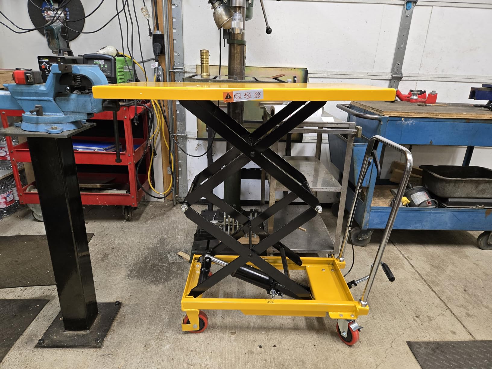Hydraulic Lift Table Cart 770lbs, 51