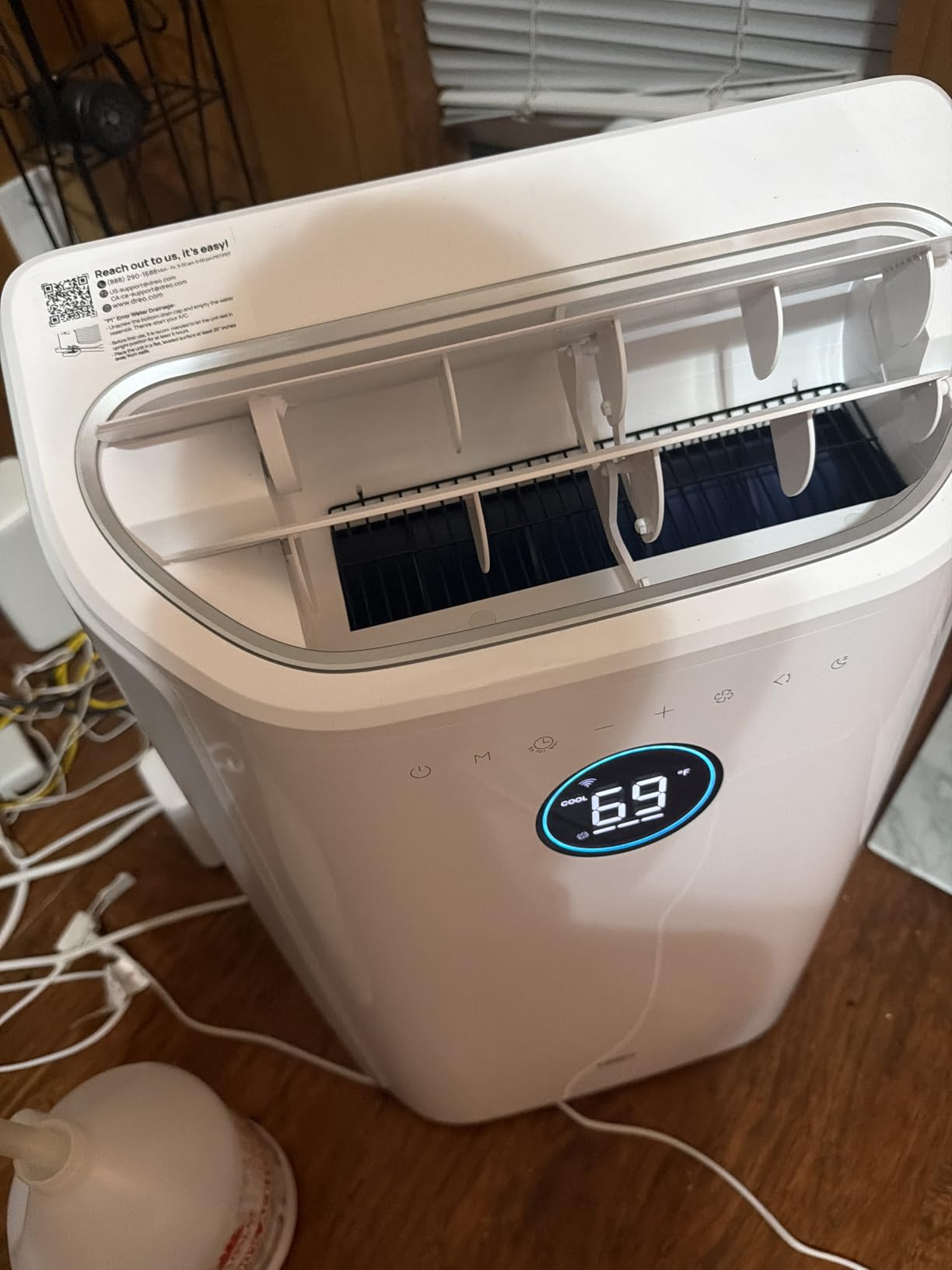 DREO Portable Air Conditioner 516S, 14000 BTU ASHRAE (10000 BTU DOE) Smart AC Unit for Bedroom with Drainage-free Cooling, Fan&Dehumidifier 3 in 1, APP/Voice/Remote, Quiet Standing AC for Room Indoors customer photo 1