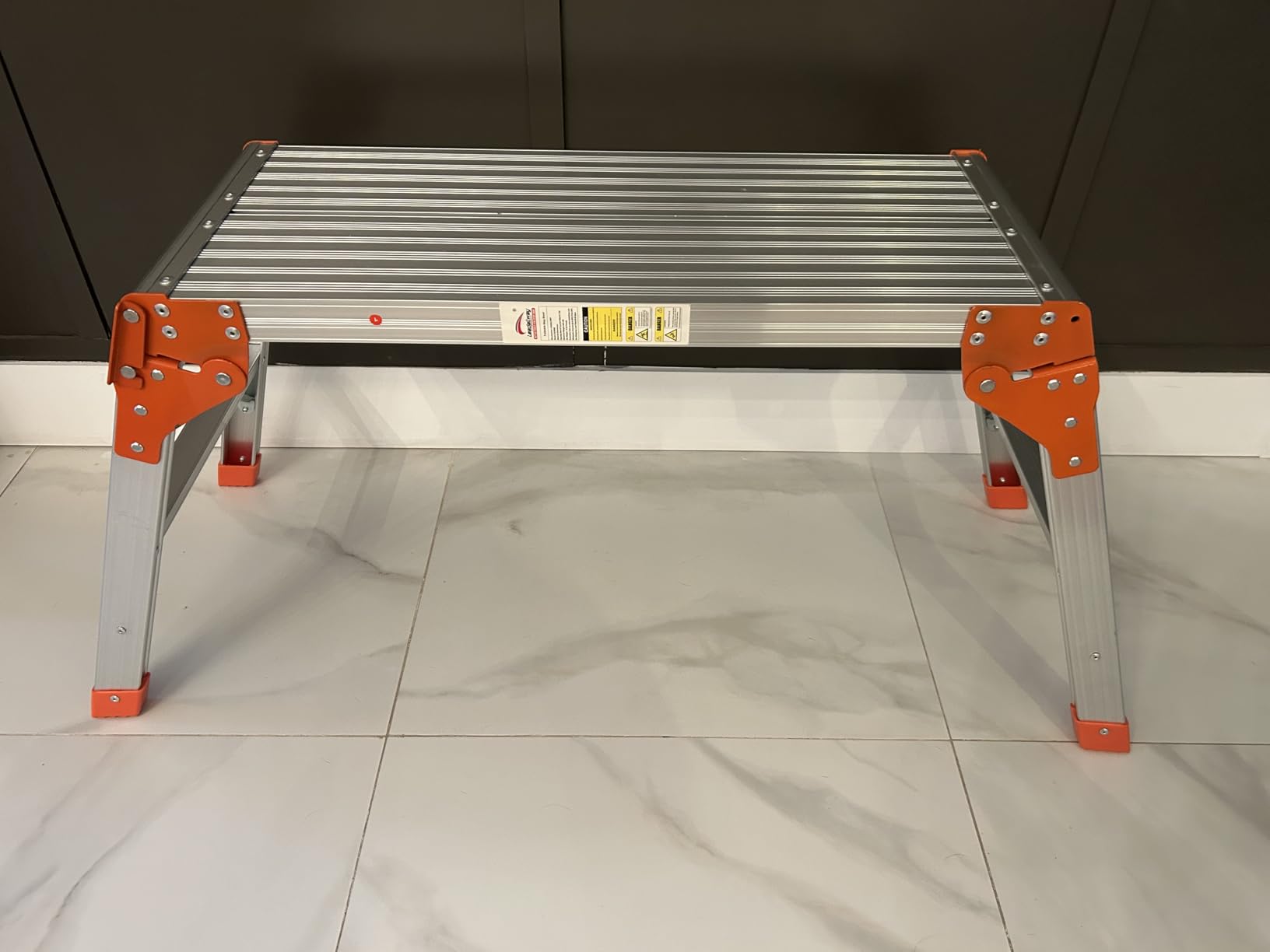 LEADALLWAY Aluminum Work Platform Step Ladder, 30
